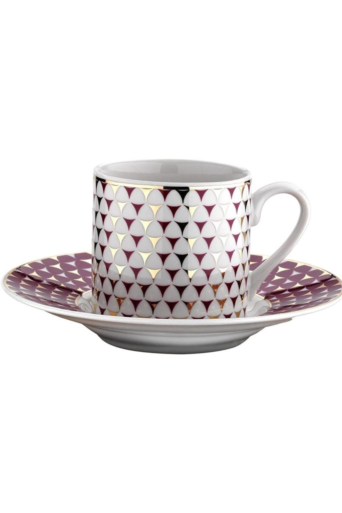 STOREMAX daiviolastore Porselen Rüya 77512 Desenli Kahve Fincan Takımı, 90 ml DLStore 990396