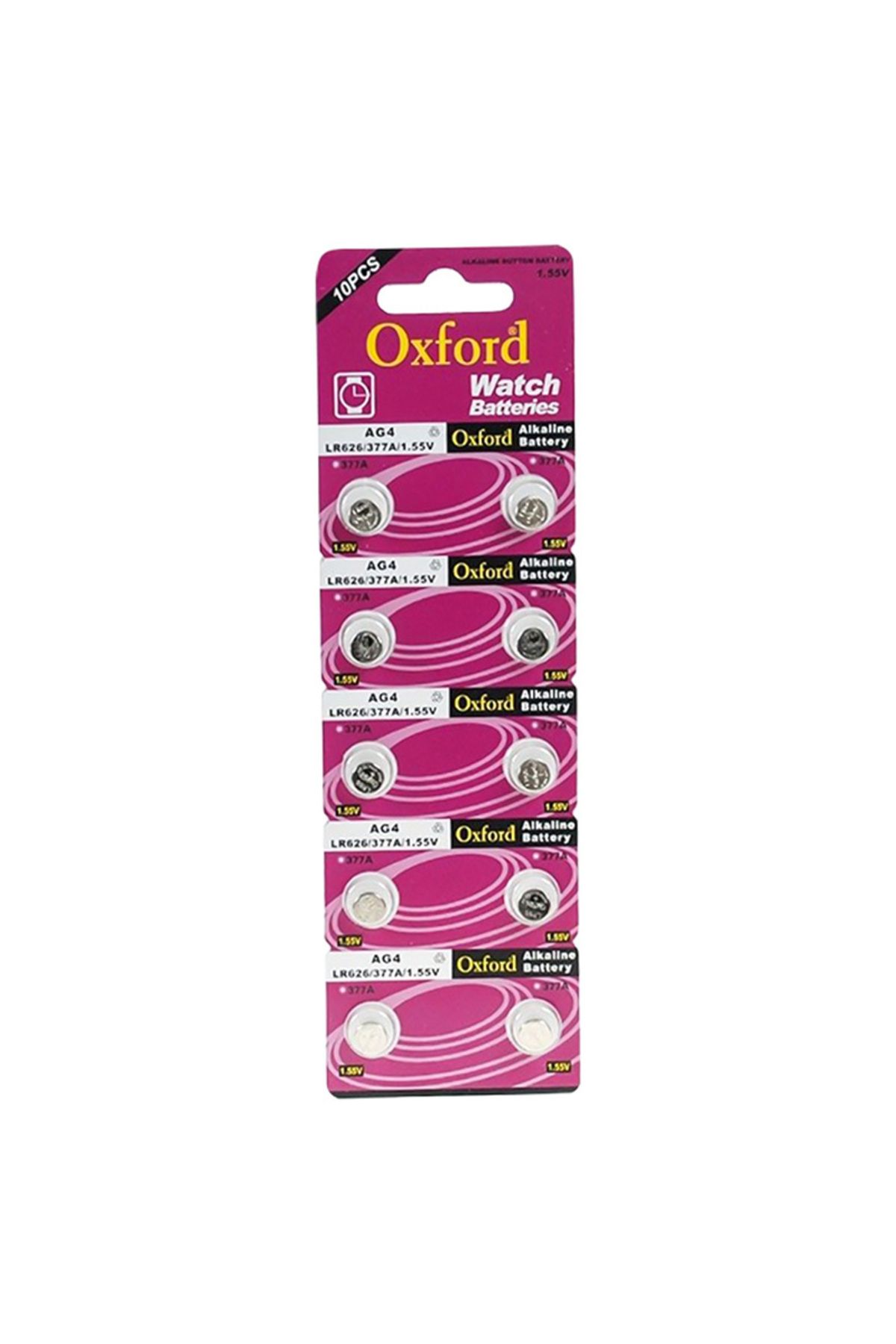 POEBGO FAMİLY'S OXFORD AG4-377 LR626 ALKALİN SAAT PİLİ 10LU PAKET (5162)