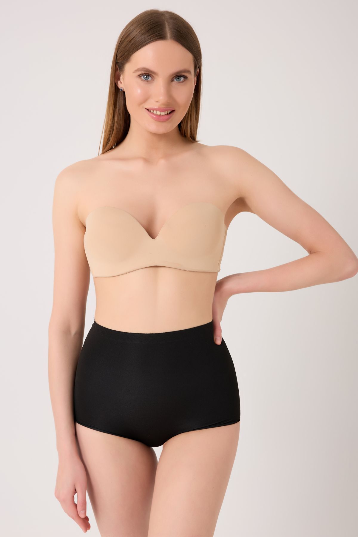 leswear Slip Korse Toparlayıcı Slip Korse Lazer Kesim Yüksek Bel Korse Basen Toparlayıcı Korse