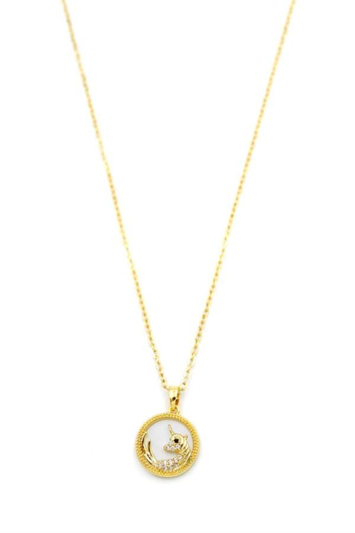 MBB ETİCARET Unicorn Kolye - 14K Altın