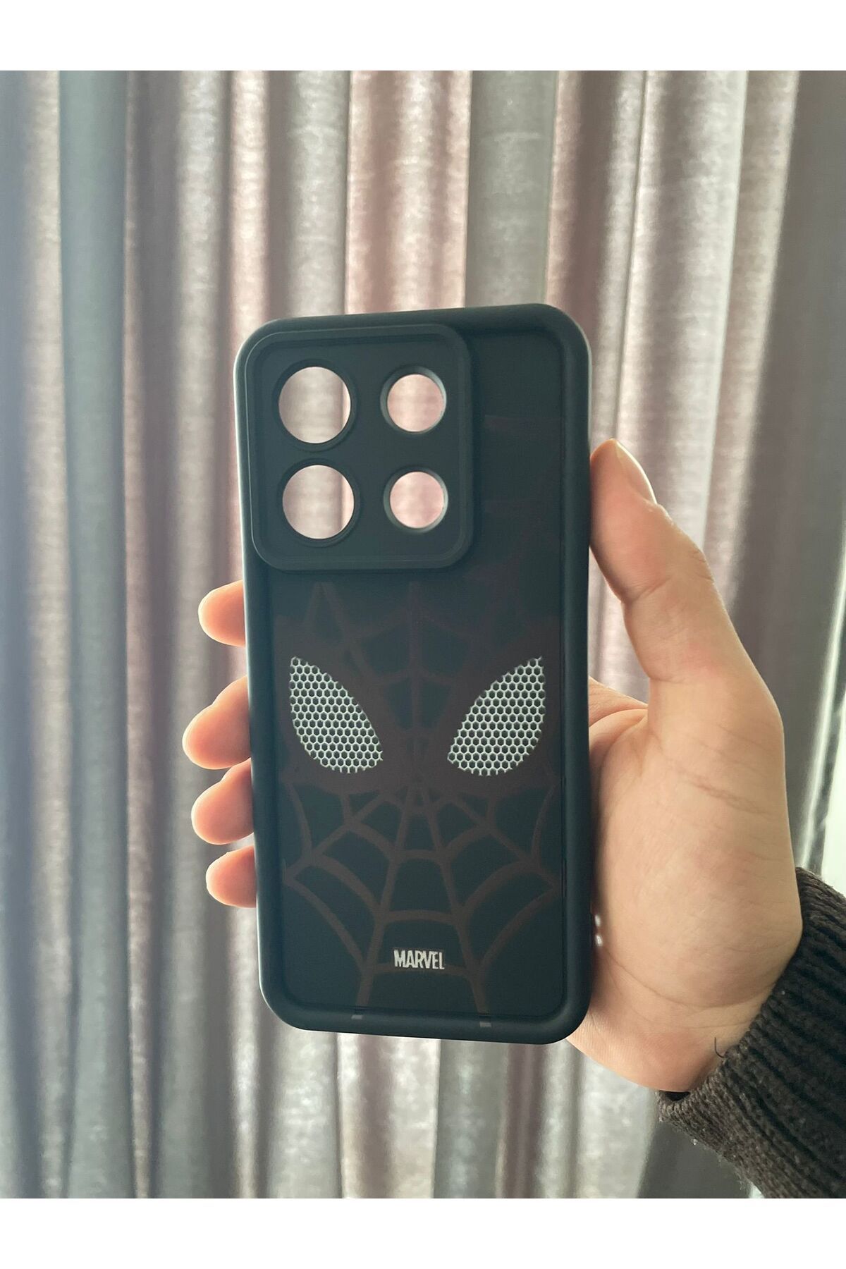 tak pratik Xiaomi Redmi Note 13 Pro 5G Örümcek Adam Desenli silikon telefon kılıfı