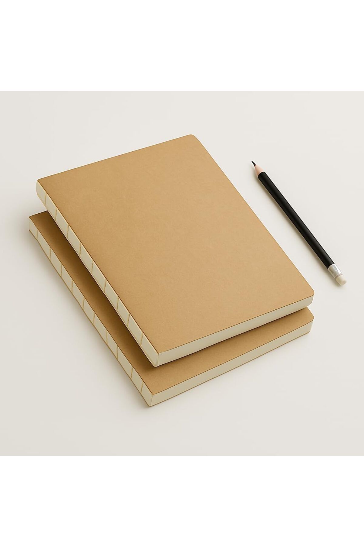 STOREMAX daiviolastore Tanıtım Özel Tasarım Kraft Kapaklı A4 Defter - 180 Derece Açılabilir, Sırtı D