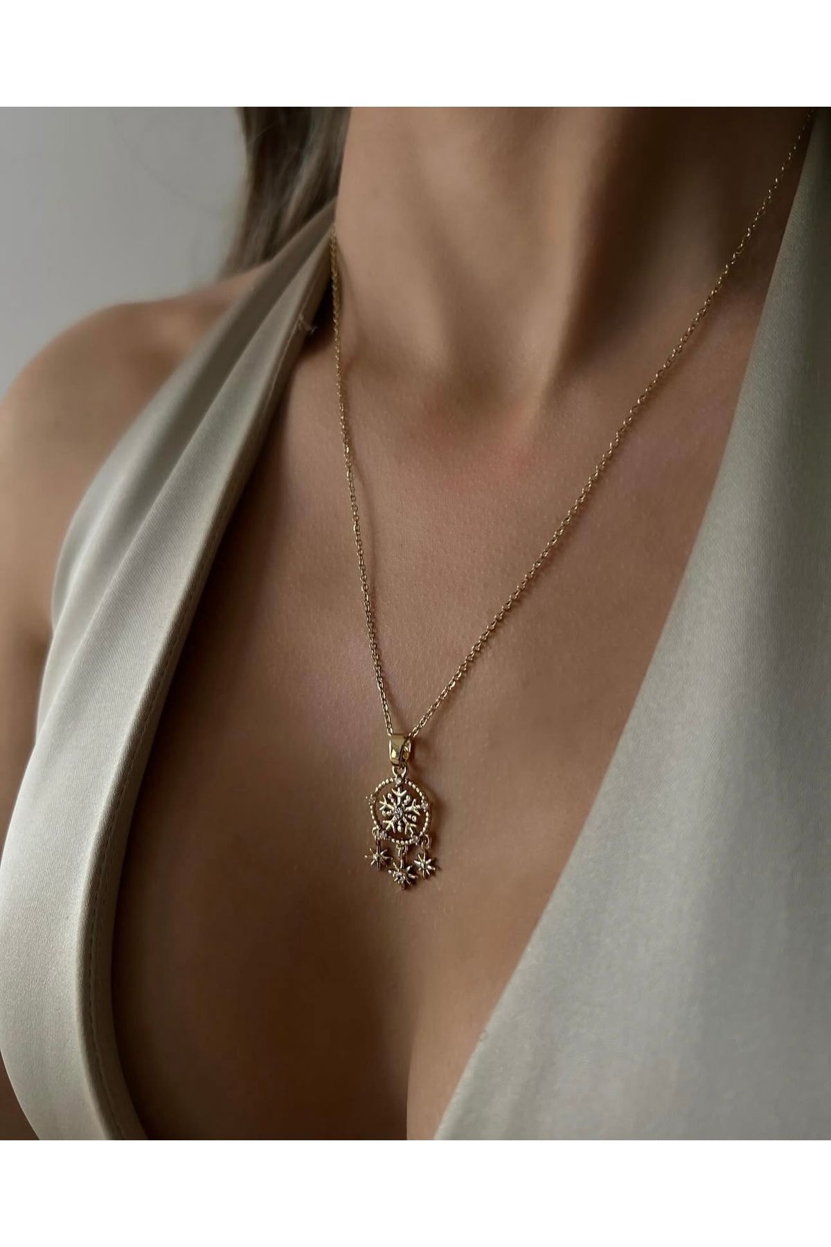 İNN JEWELLERY Çelik Kolye Kararmaz Vintage Figürlü (2 YIL İTHALATÇI GARANTİLİ)