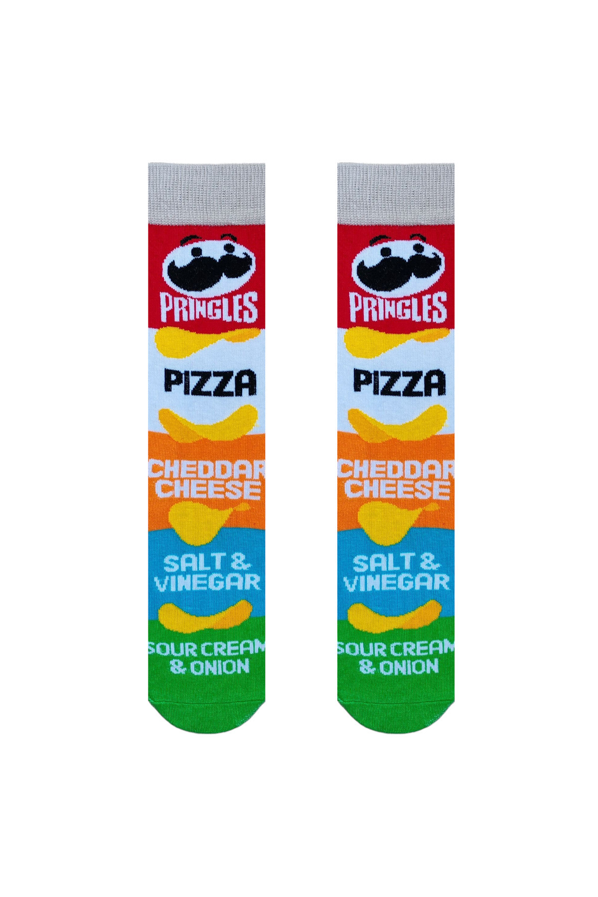 ZEYZEY MONKEY-Set of 5 Chips Themed Mixed Patterned Socks in a Special Box 3