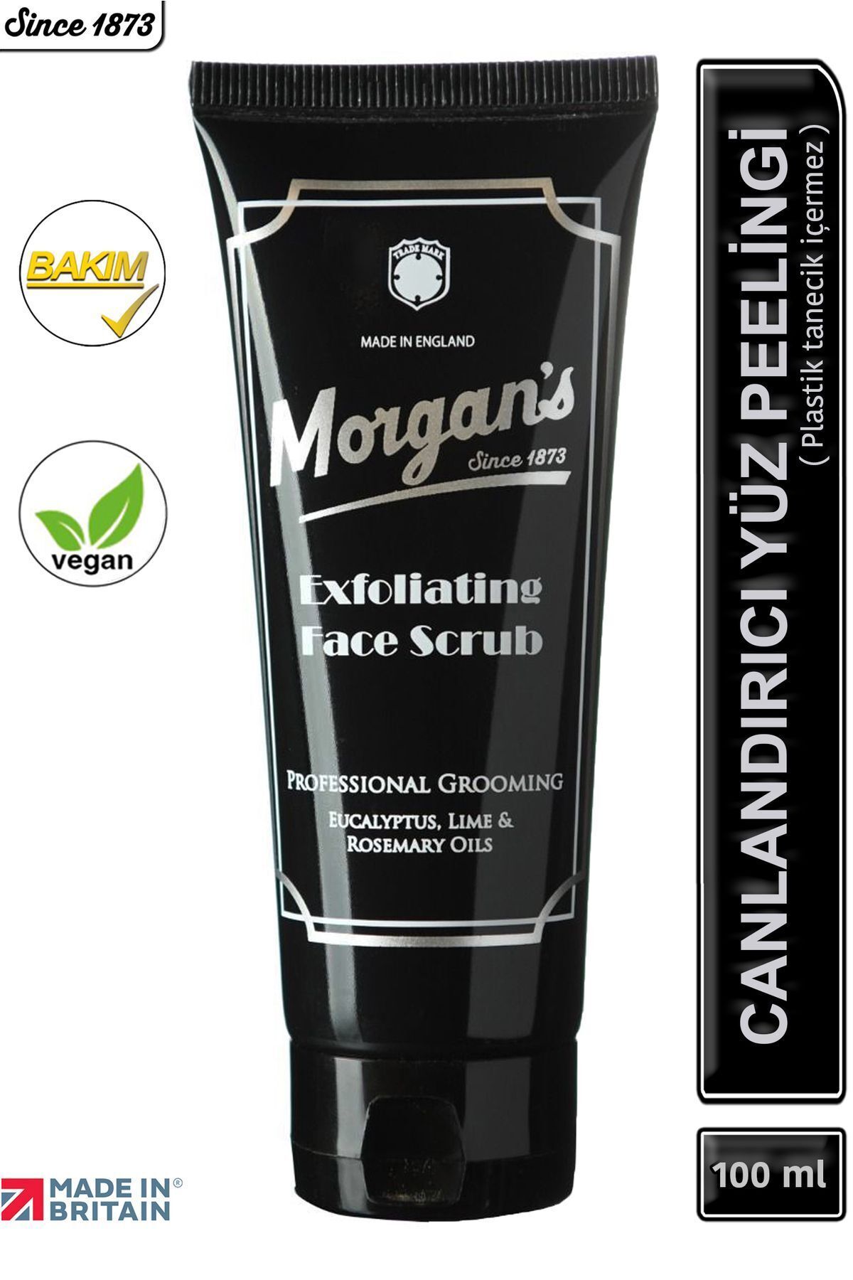 Morgan's Pomade اسکراب لایه بردار صورت - اسکراب احیا کننده صورت مخصوص آقایان ۱۰۰ میلی لیتر — MGS00216