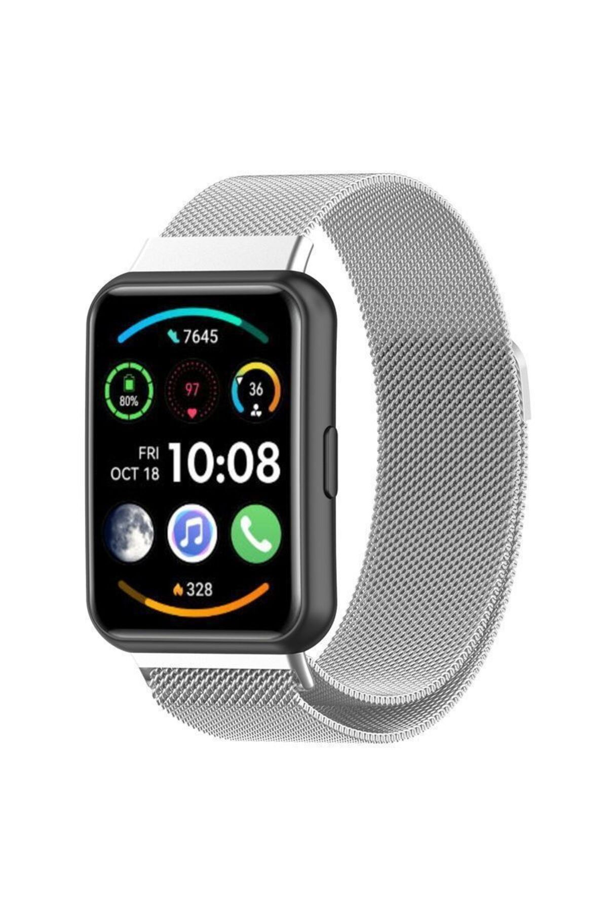 Nextron Huawei Watch Fit 2 Uyumlu Metal Kordon A+Kalite Ayarlanabilir Milano Metal Kordon