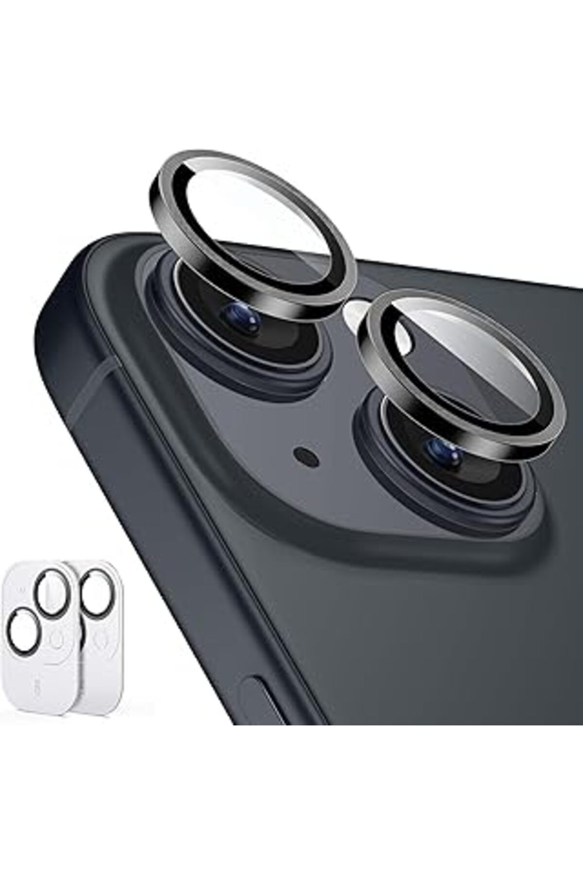 Pazarcan Merwish Apple Iphone 15 Iphone 15 Plus Için Kamera Lens Koruyucu Kamera Koruyucu Ultra İnce Yüksek