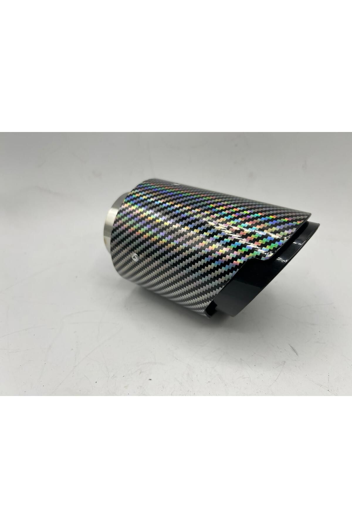 Monlion MONLİON GÜMÜŞ-GRİ KARBON EGZOZ UCU GİRİŞ ÇAPI60mm,ÇIKIŞ ÇAPI 89mm TEKLİ