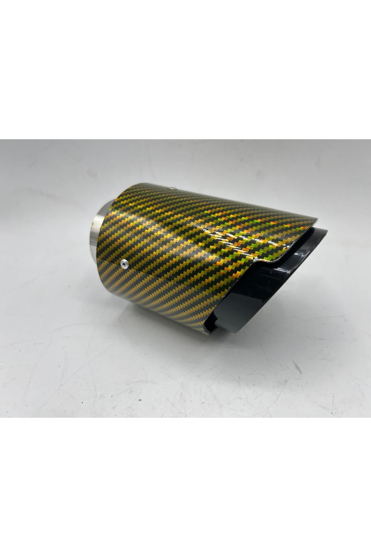 Monlion MONLİON SARI KARBON KAPLAMA EGZOZ UCU,GİRİŞ 60 MM,ÇIKIŞ 89MM TEKLİ