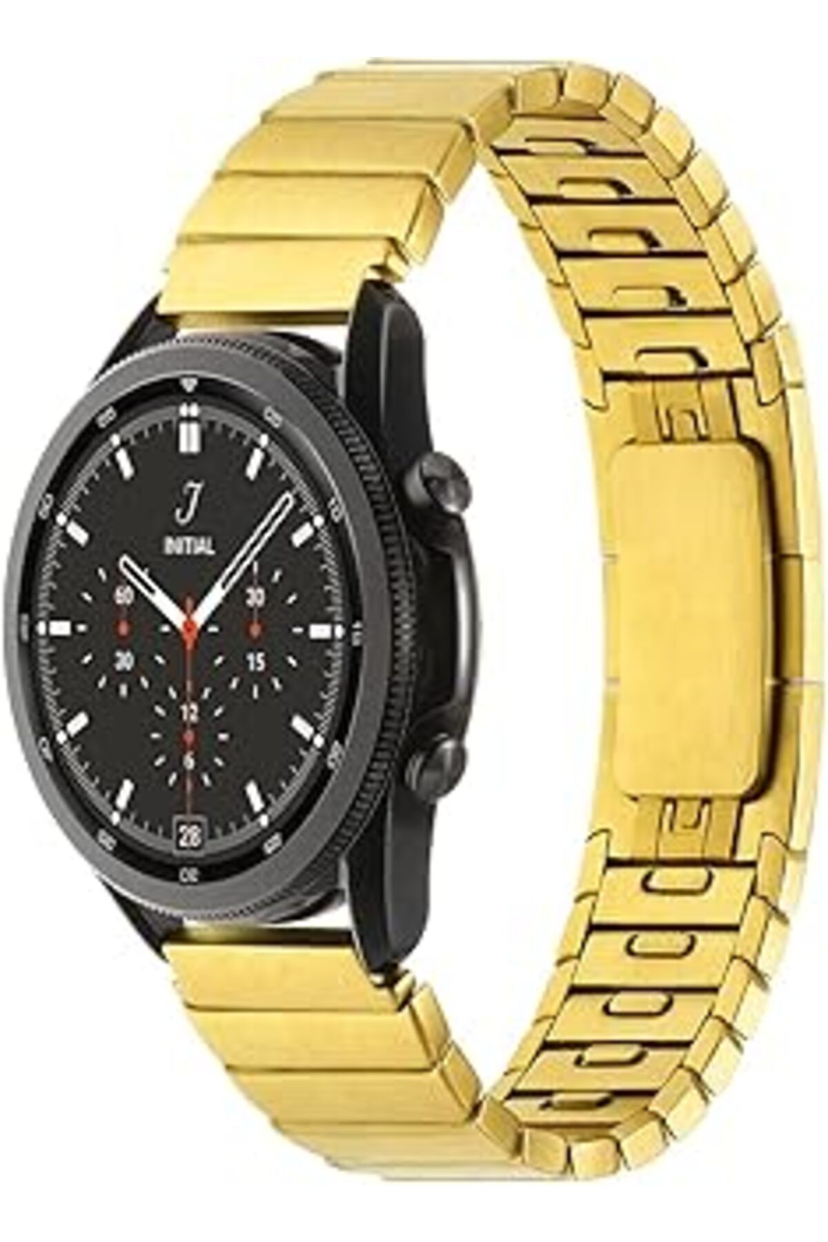 DENİZBİLİŞİM Zore Huawei İle Uyumlu Honor Magic 2 46Mm Krd-82 22Mm Metal Kordon Gold