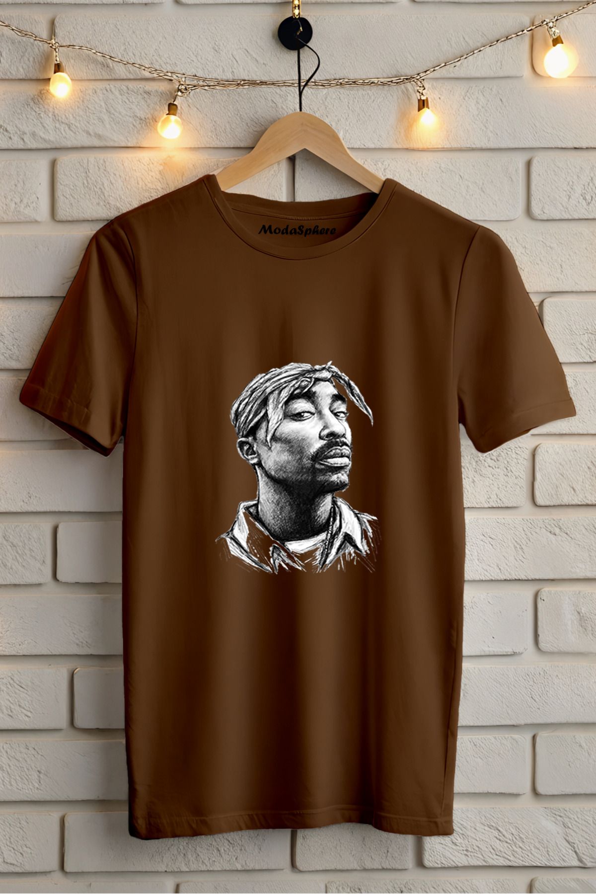 ModaSphere Baskılı Unisex Oversize Tişört Battal Boy
