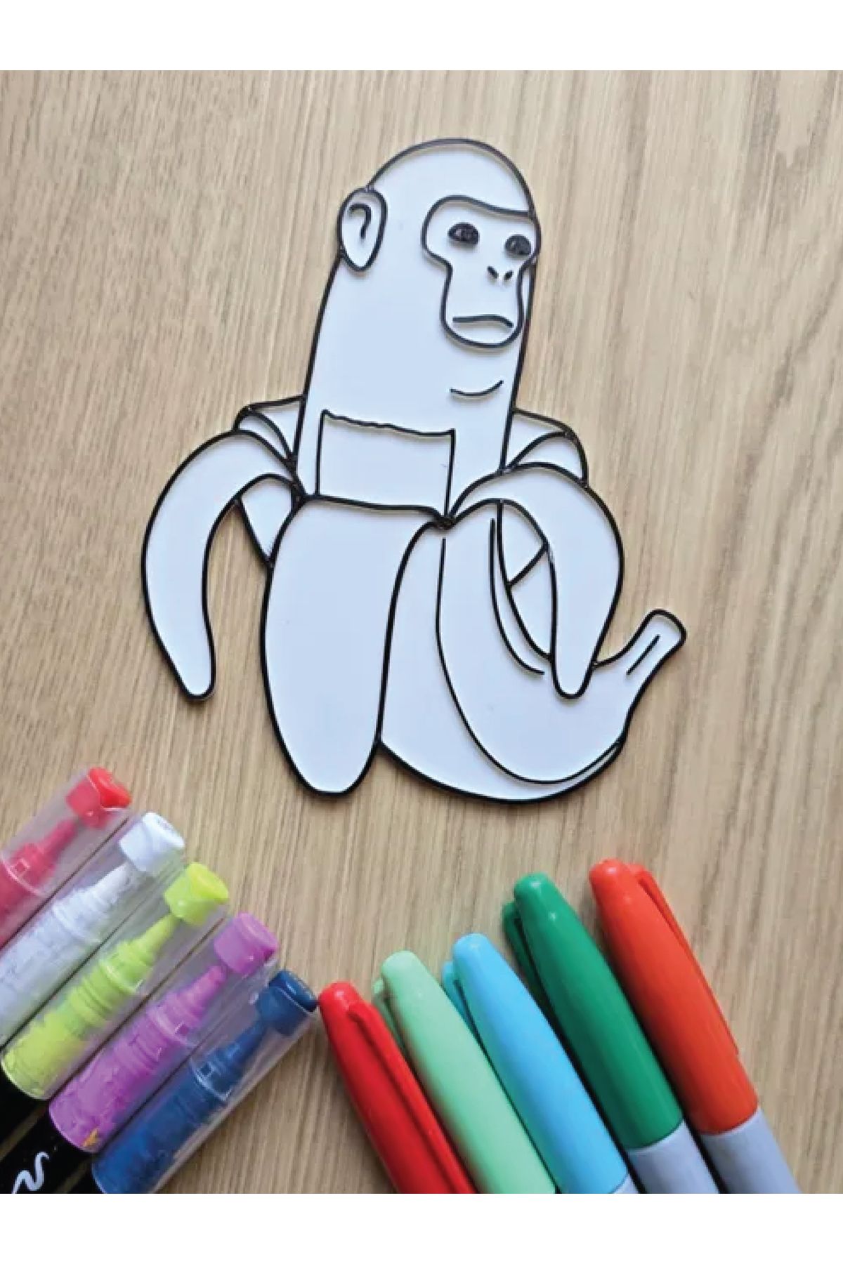 GiginGo Tung Tung Tung Chimpanzini Bananini Boyama Figür - Brainrot Boyama Etkinlik