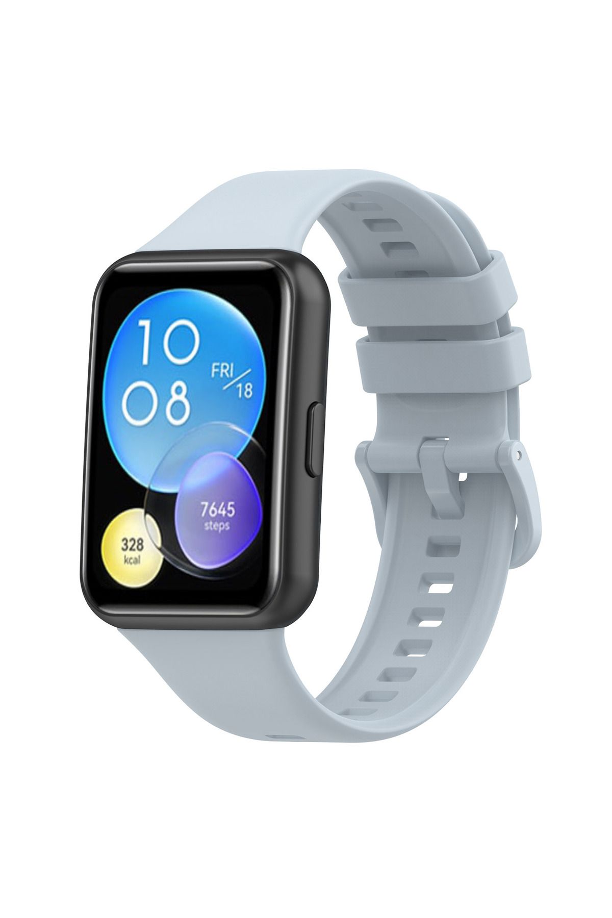 Nextron Huawei Watch Fit 2 Uyumlu Kordon Silikon Esnek A+Kalite Spor Yumuşak Silikon Kordon