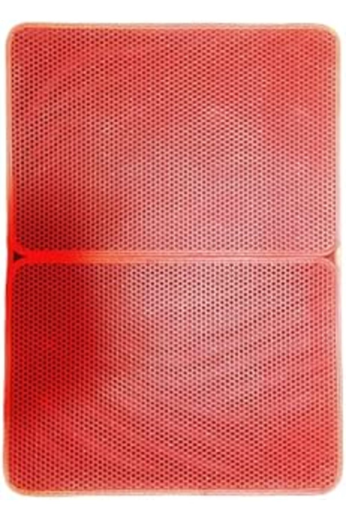 Mu Art Tineke Büyük Boy Elekli Kedi Tuvalet Önü Paspası Katlanabilir 82 X 60 Cm Kirmizi