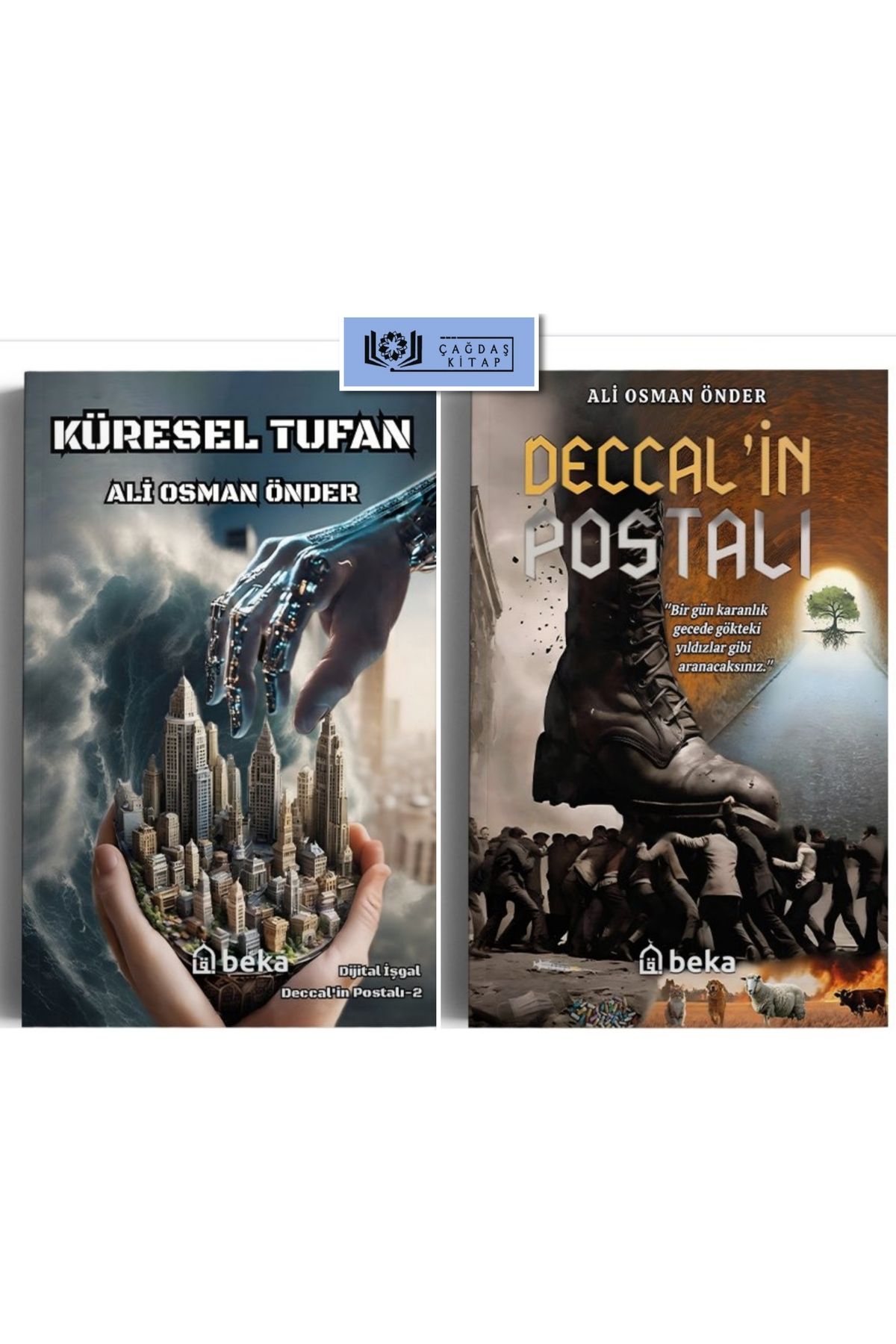Çağdaş Kitap Küresel Tufan - Deccal'ın Postalı 2 kitap Set Beka yay.