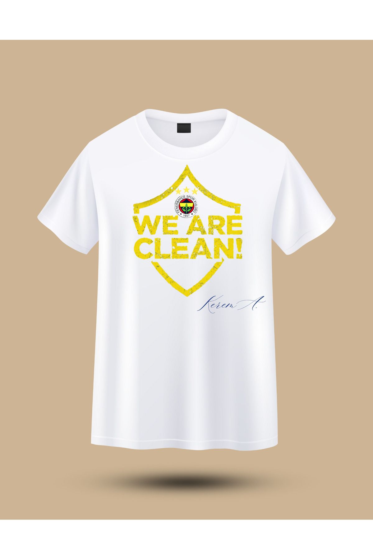 designard Kişiye Özel İsimli Sarı Kanarya Tişörtü Unisex