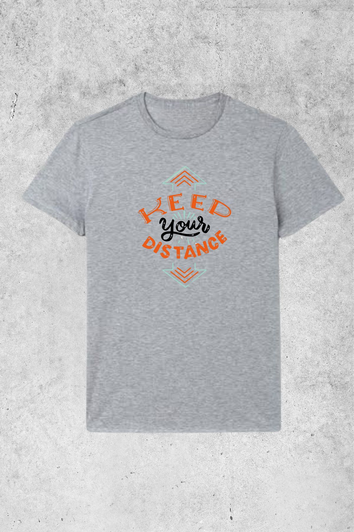MOLICO BASİC unisex sıfır yaka kısa kollu KEED baskılı tshirt