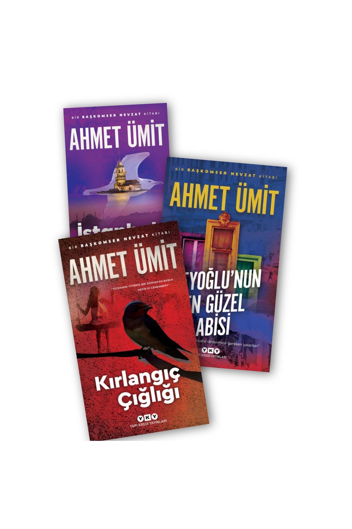 Yapı Kredi Yayınları İstanbul Hatırası - Beyoğlu'nun En Güzel Abisi - Kırlangıç Çığlığı Başkomser Nevzat Ahmet Ümit 3 lü