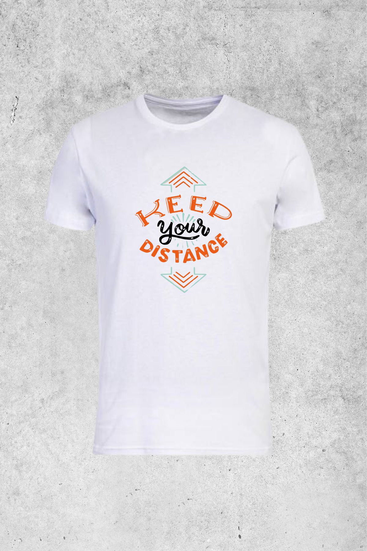 MOLICO BASİC unisex sıfır yaka kısa kollu KEED baskılı tshirt