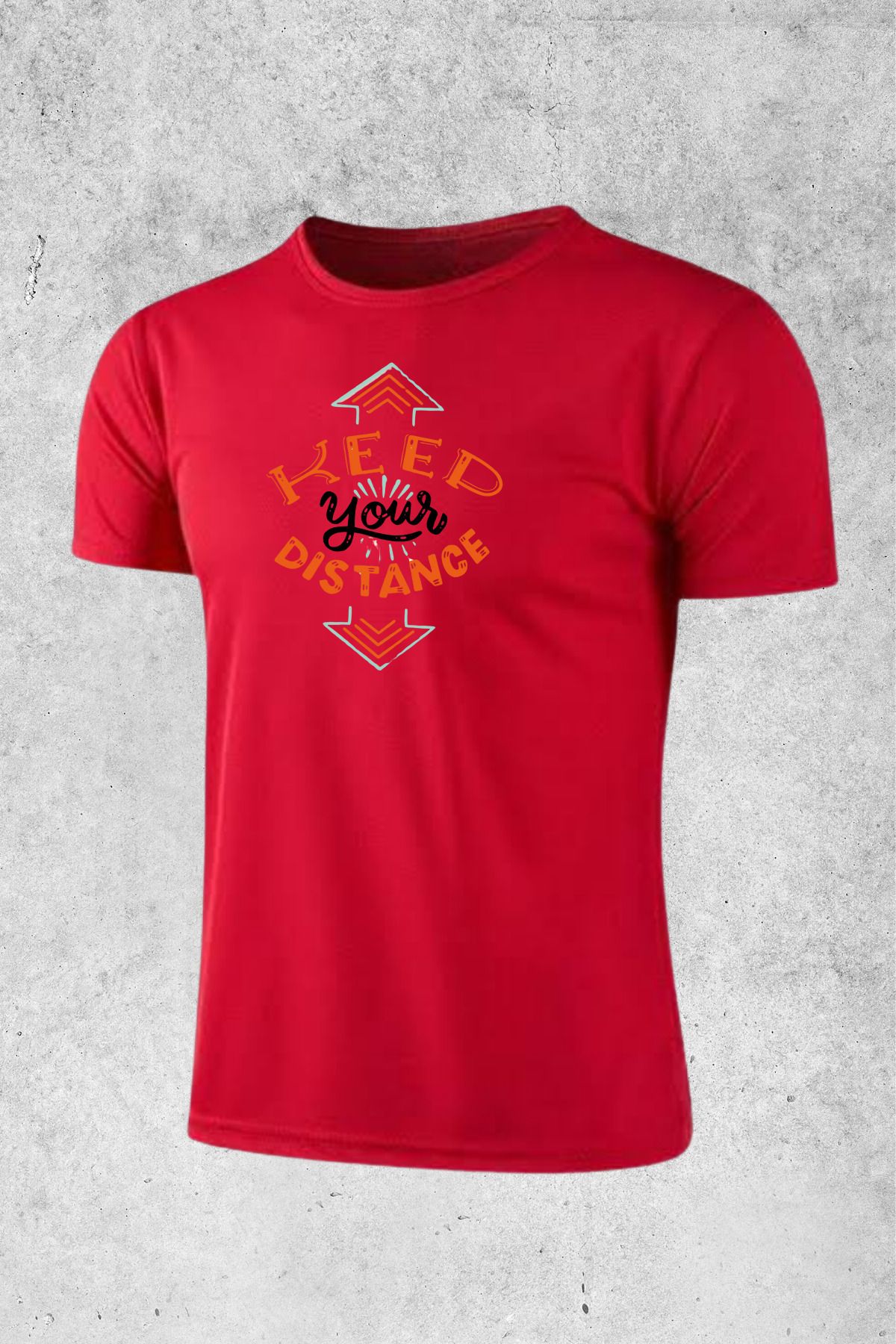 MOLICO BASİC unisex sıfır yaka kısa kollu KEED baskılı tshirt