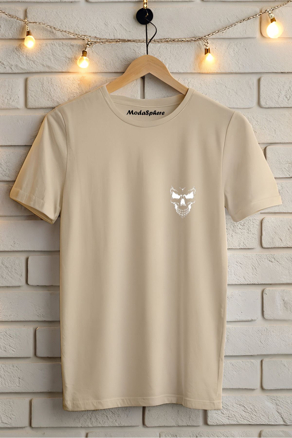 ModaSphere Baskılı Unisex Oversize Tişört Battal Boy
