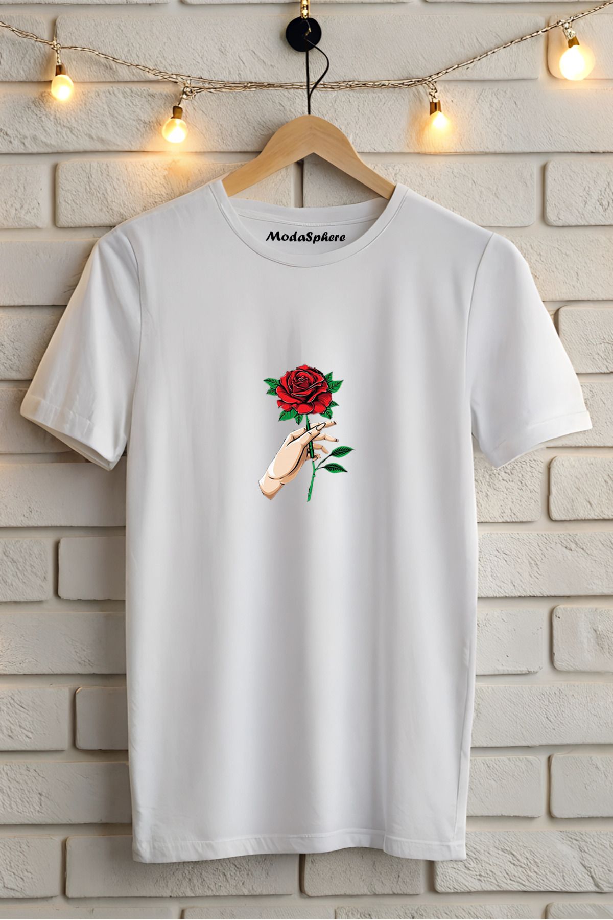 ModaSphere Baskılı Unisex Oversize Tişört Battal Boy