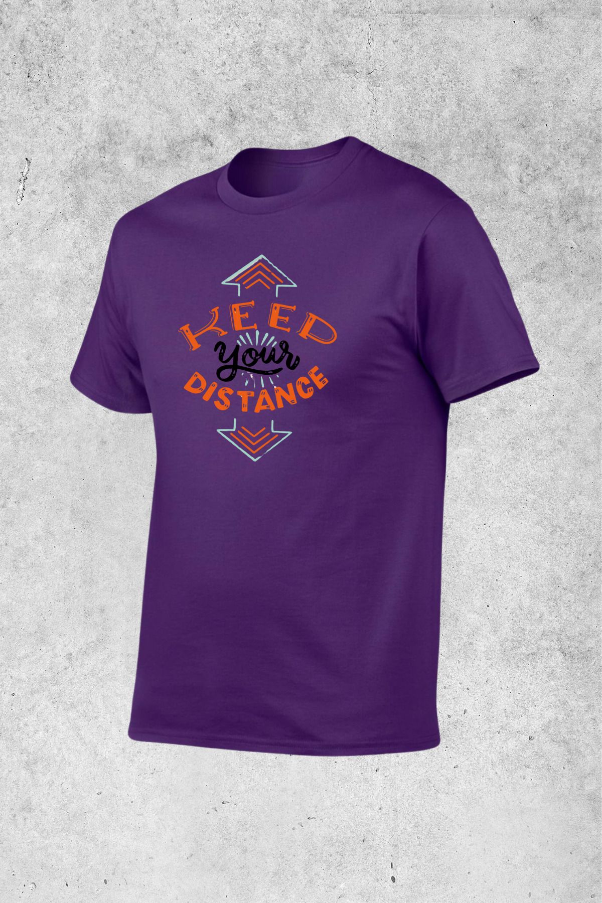 MOLICO BASİC unisex sıfır yaka kısa kollu KEED baskılı tshirt