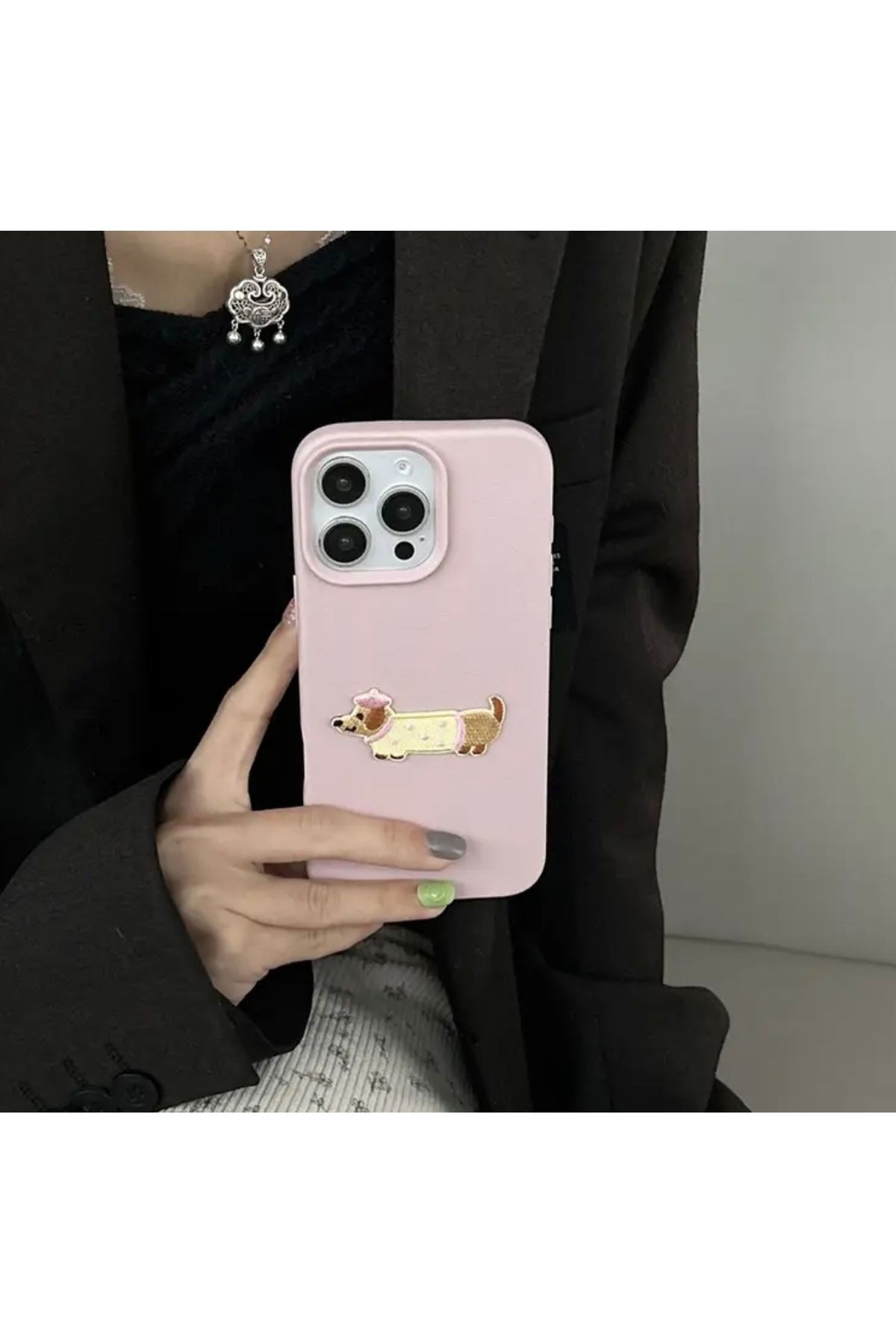 FİŞNEİLETİŞİM İPHONE 14 PROMAX UYUMLU NAKIŞLI KILIF