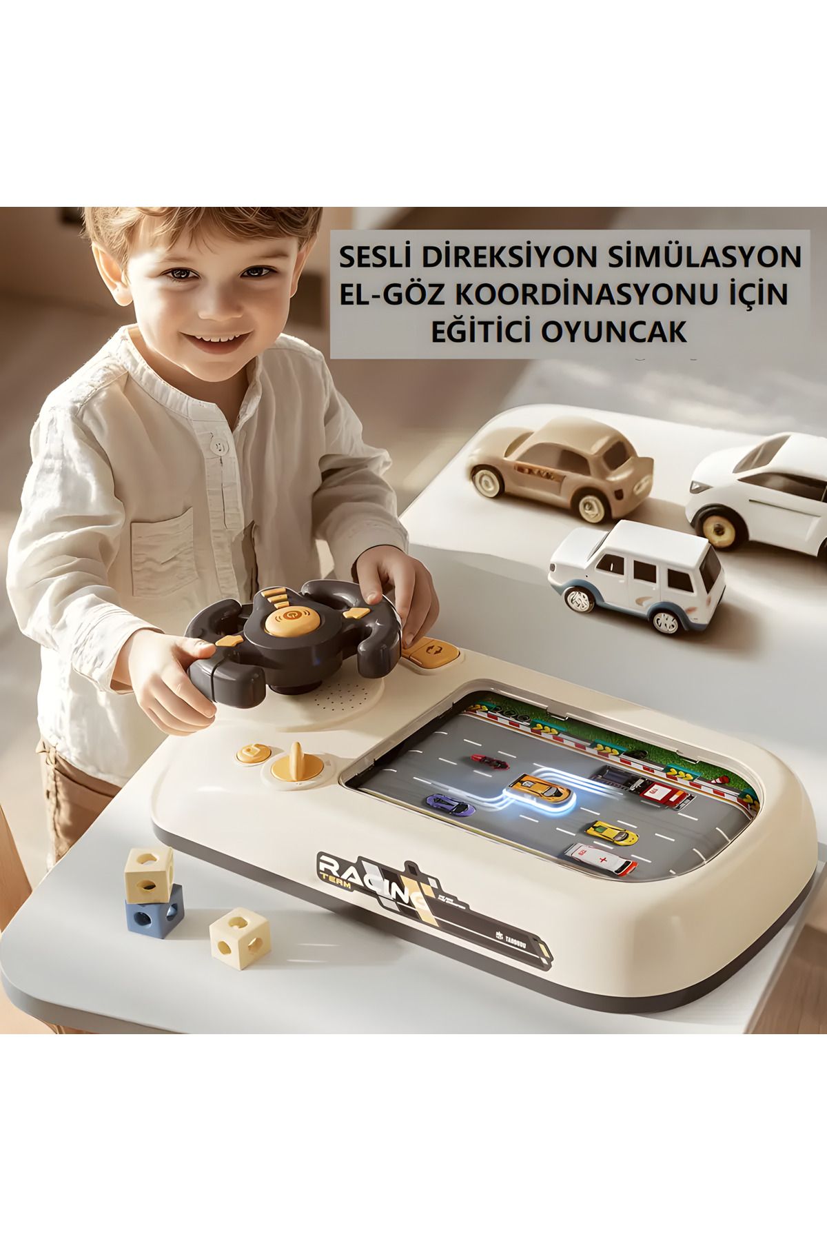 kardelen kırtasiye DİREKSİYON SİMÜLASYON SESLİ ARABA YARIŞI OYUNU EĞİTİCİ OYUNCAK EL GÖZ KOORDİSYONU