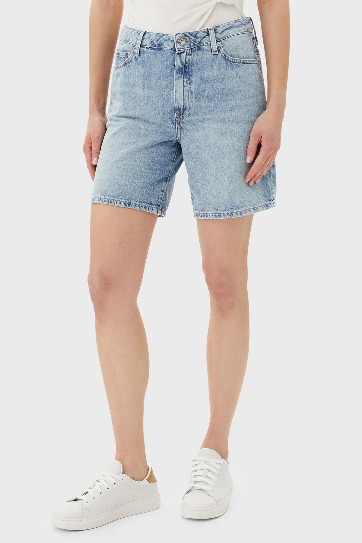 Tommy Hilfiger Pamuklu Regular Fit Normal Bel Kot Short SHORT WW0WW45505 1AC