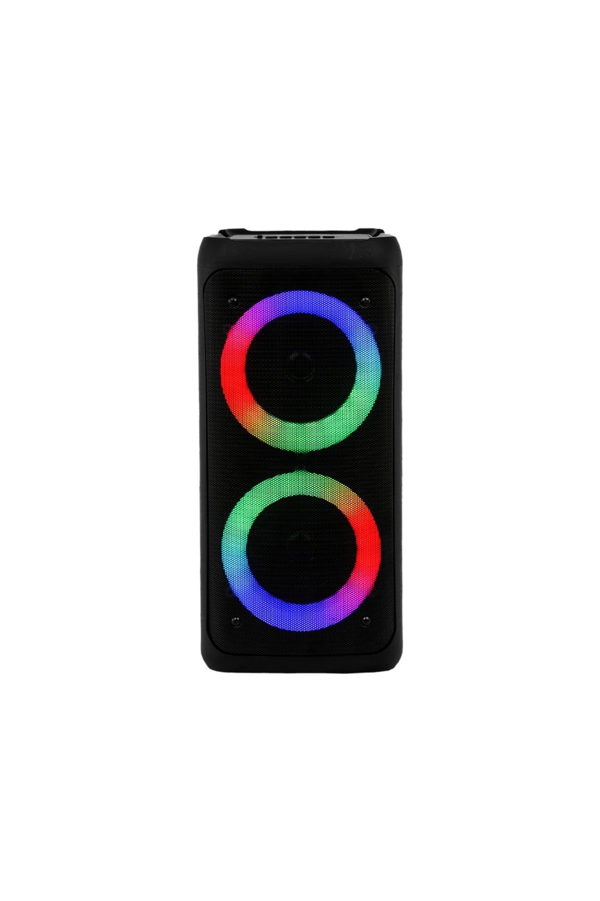 EN SİGA 10W 2x4İnch Derin Bas Hoparlörü Rgb Karaoke Setli Bluetooth Hoparlör Wıreless Mikrofonlu