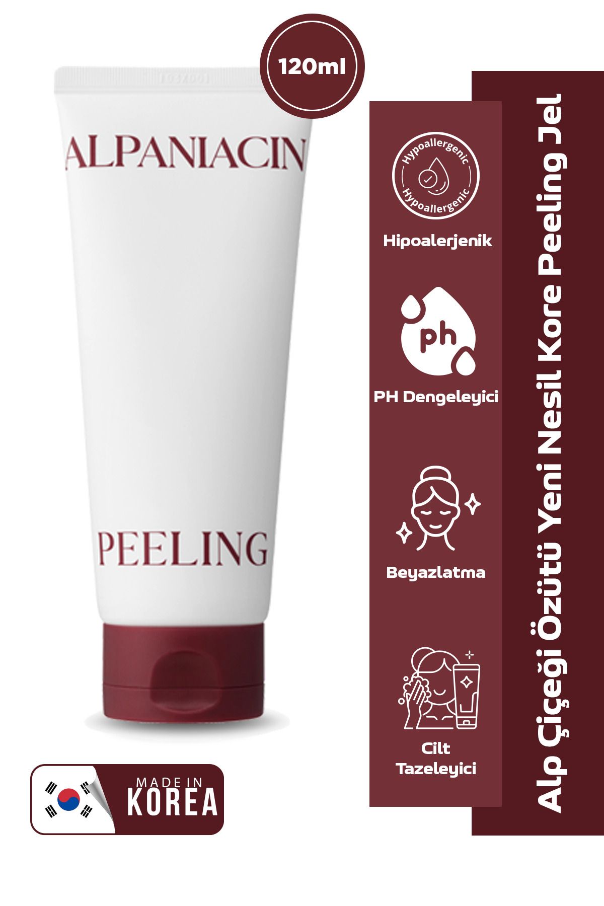 Shionle Derinlemesine Temizleyici ve Cilt Tazeleyici Alp Çiçeği Özütü Kore Peeling Jel