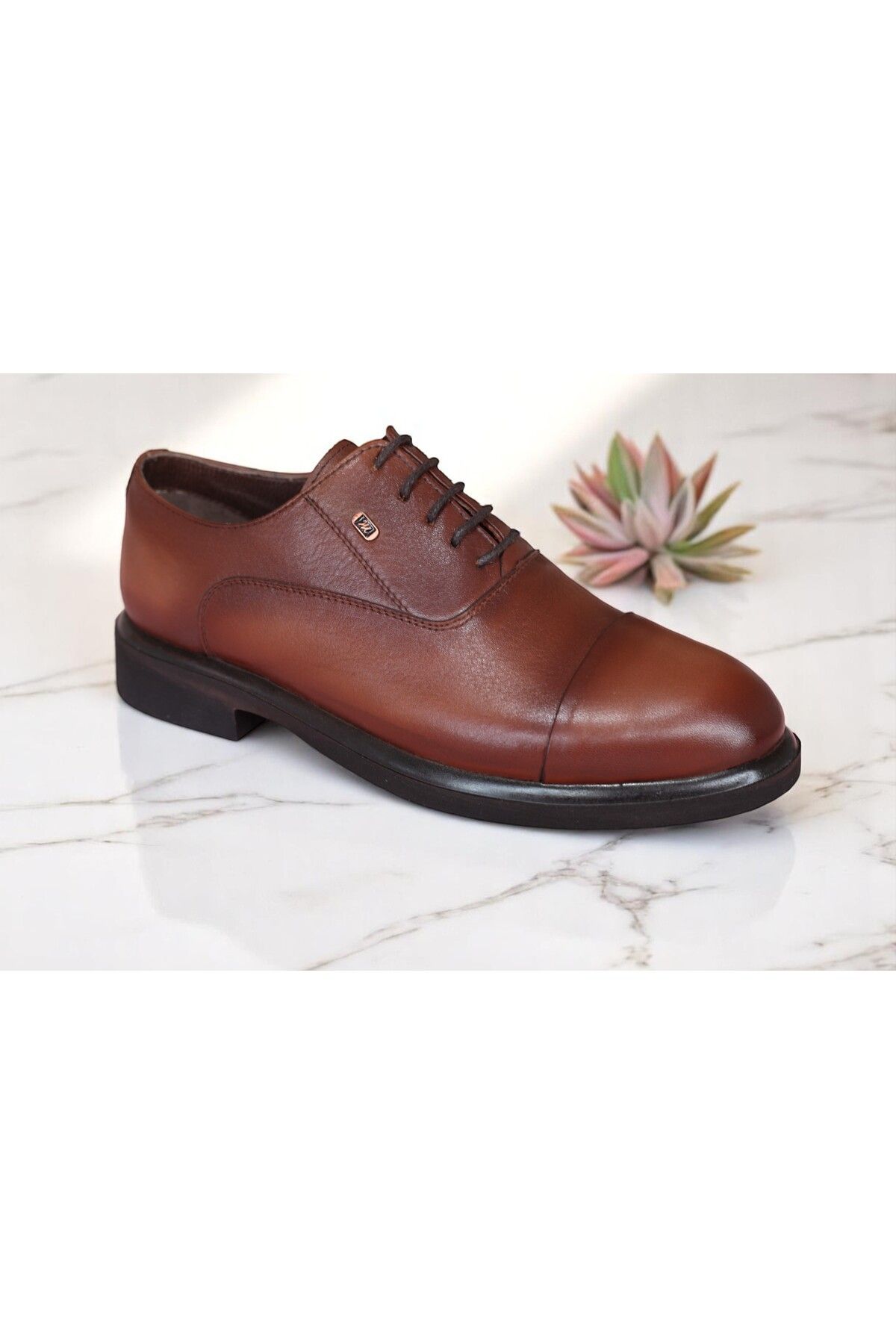 Philia Shoes Erkek Kahverengi Hakiki Deri Bağcıklı Maskaratlı Ayakkabı | Şıklık ve Konfor Bir Arada