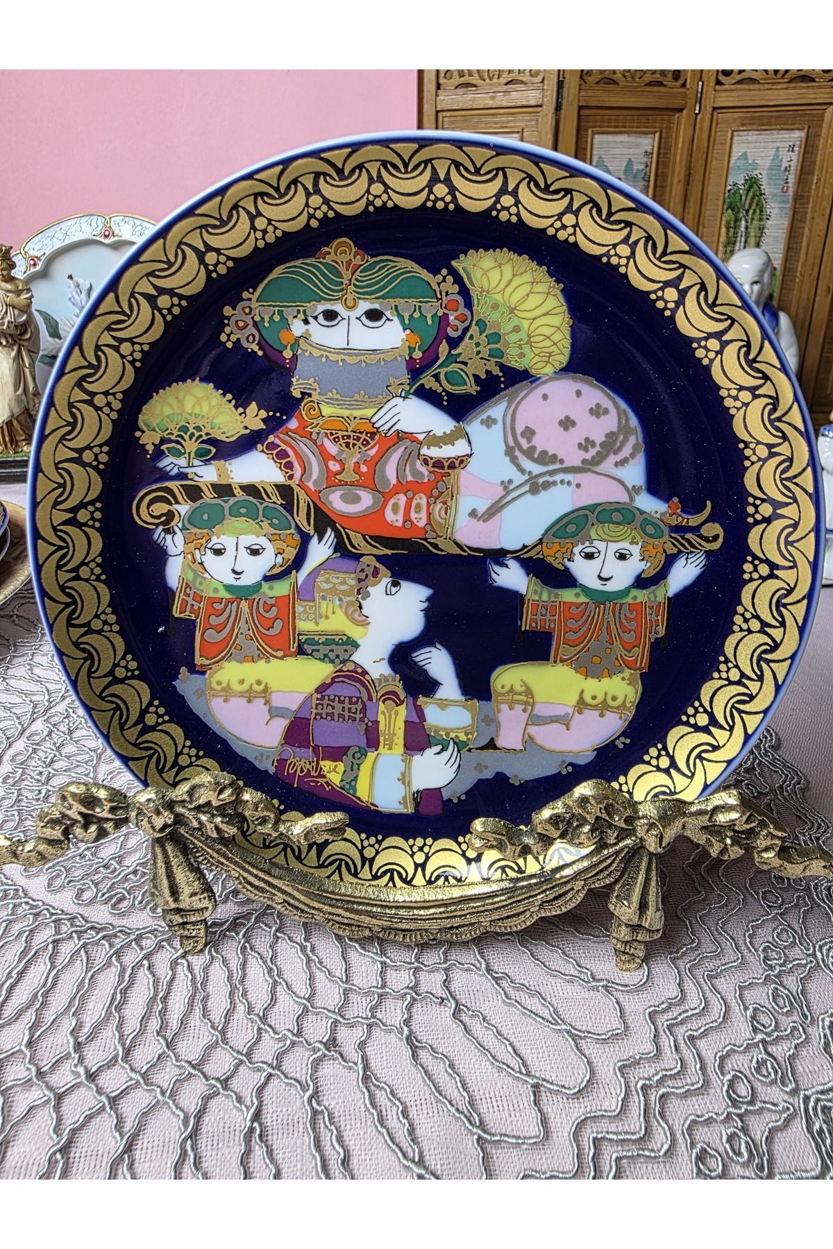 Rosenthal Porselen Aladdin Serisi Duvar Tabagı 18 cm