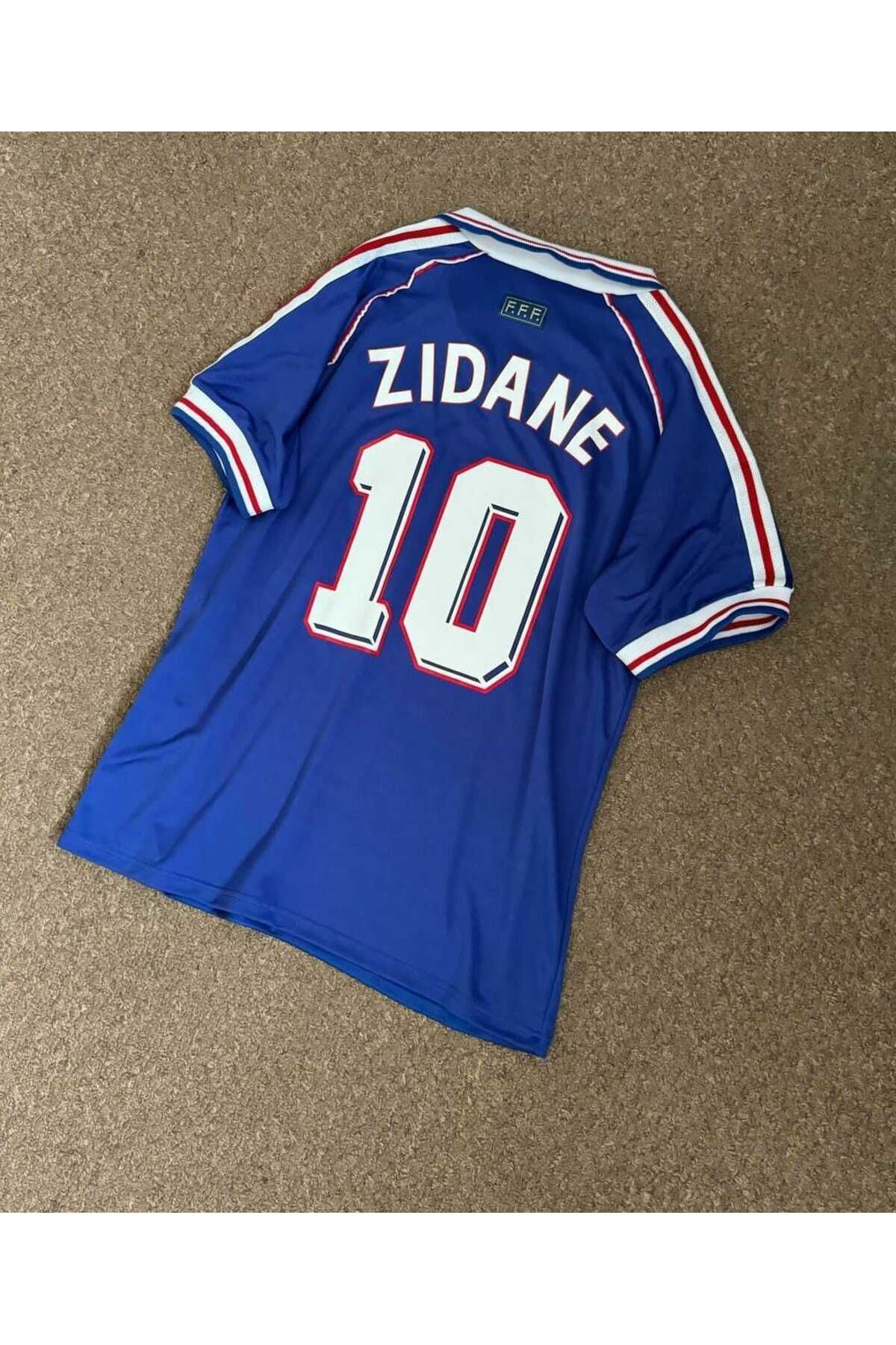 FEEL STYLE Fransa 98 Dünya Kupası Zinedine Zidane Nostalji Forması