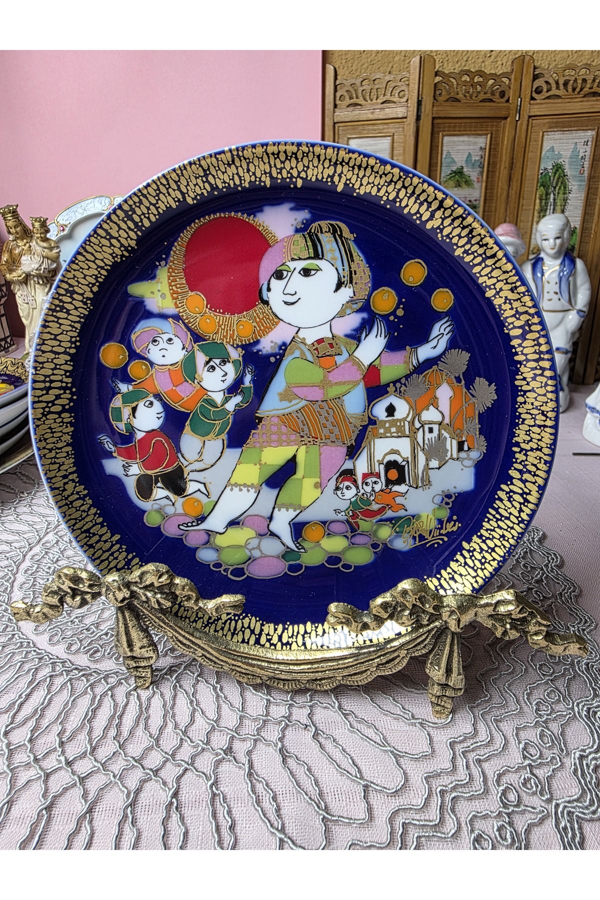 Rosenthal Porselen Aladdin Serisi Duvar Tabagı 18 cm