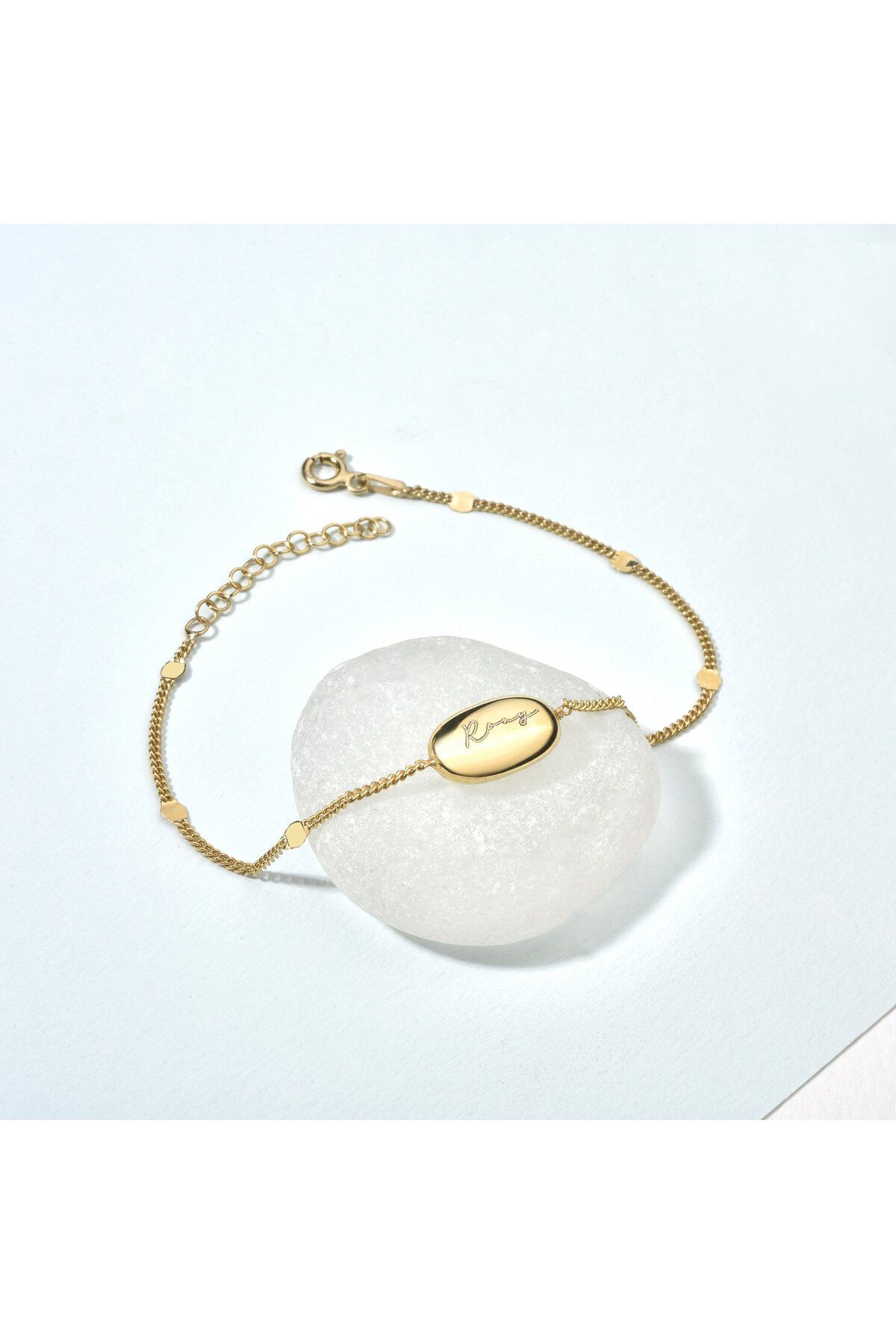 Nox Jewelry 14 Ayar Altın Kaplama Kişiye Özel İsim Kapsül Bieklik - CB00137