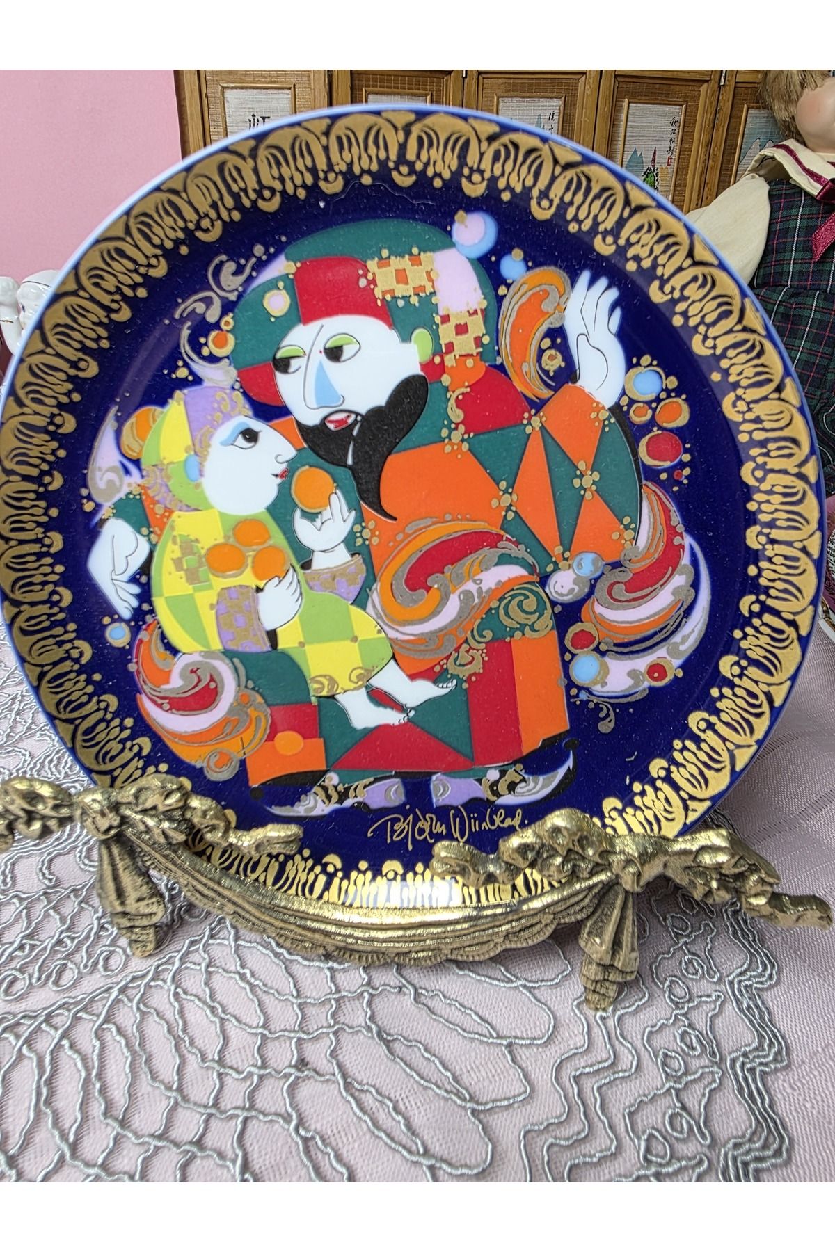 Rosenthal Porselen Aladdin Serisi Duvar Tabagı 18 cm