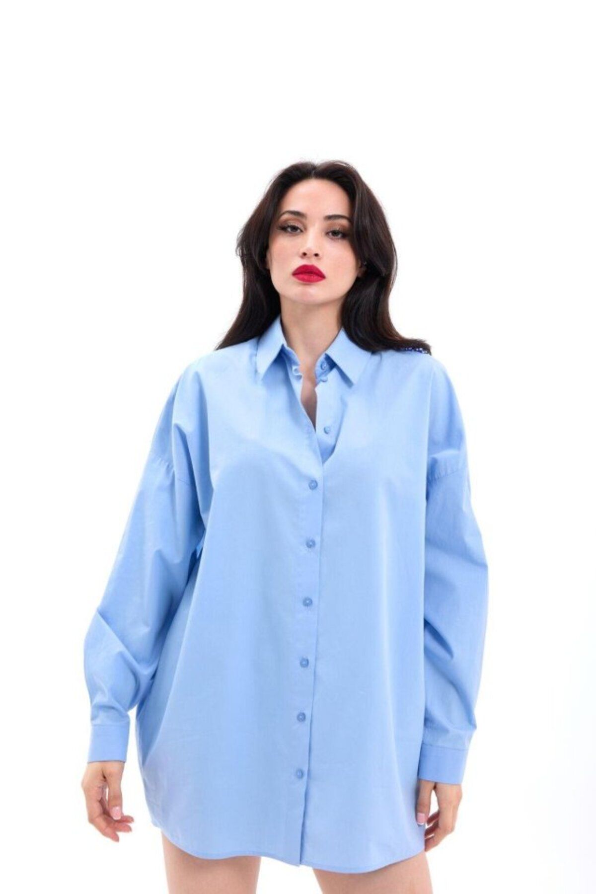 ARUZ MODA 7434 GÖMLEK-MAVİ