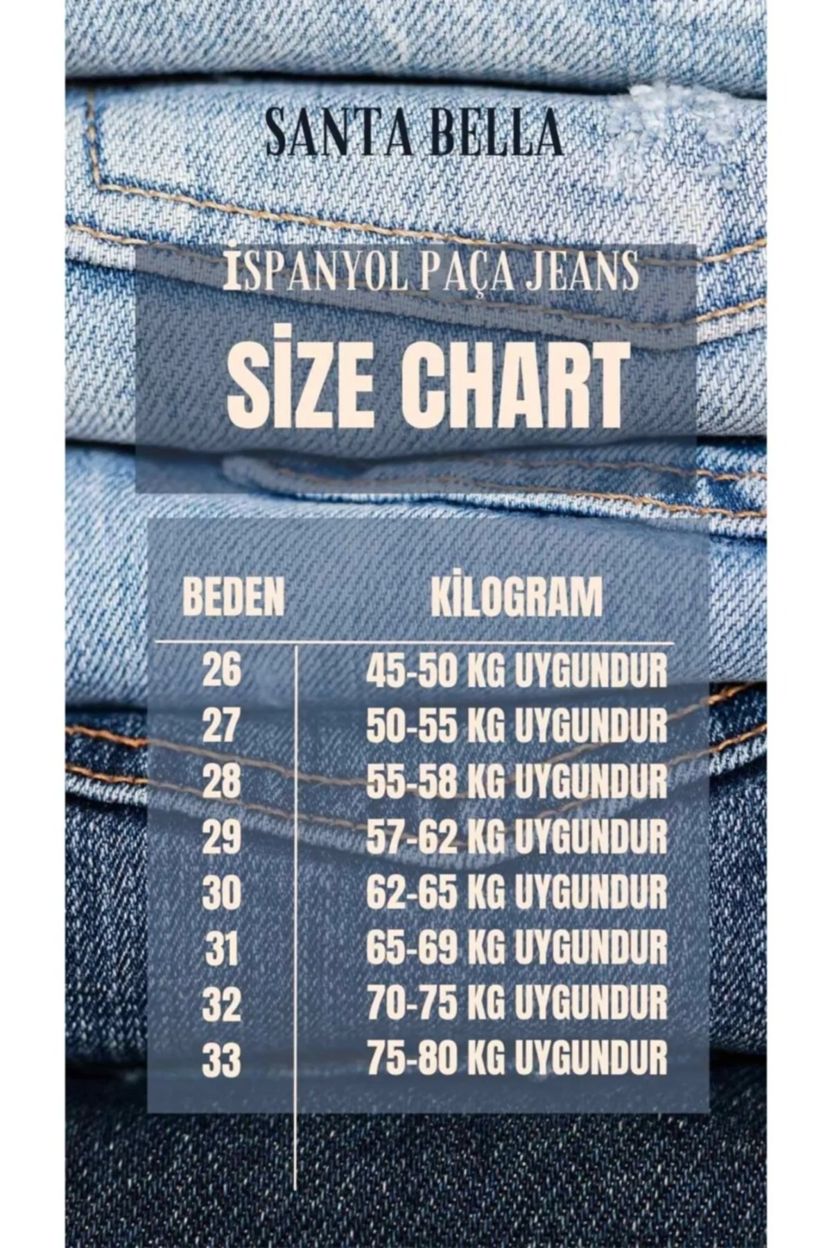 SANTA BELLA  Dodge Beyaz Ispanyol Paça Yüksek Bel Jean Flare Kadın Solmaz Power Likra Toparlayıcı Kot Pantolon - Görsel 6