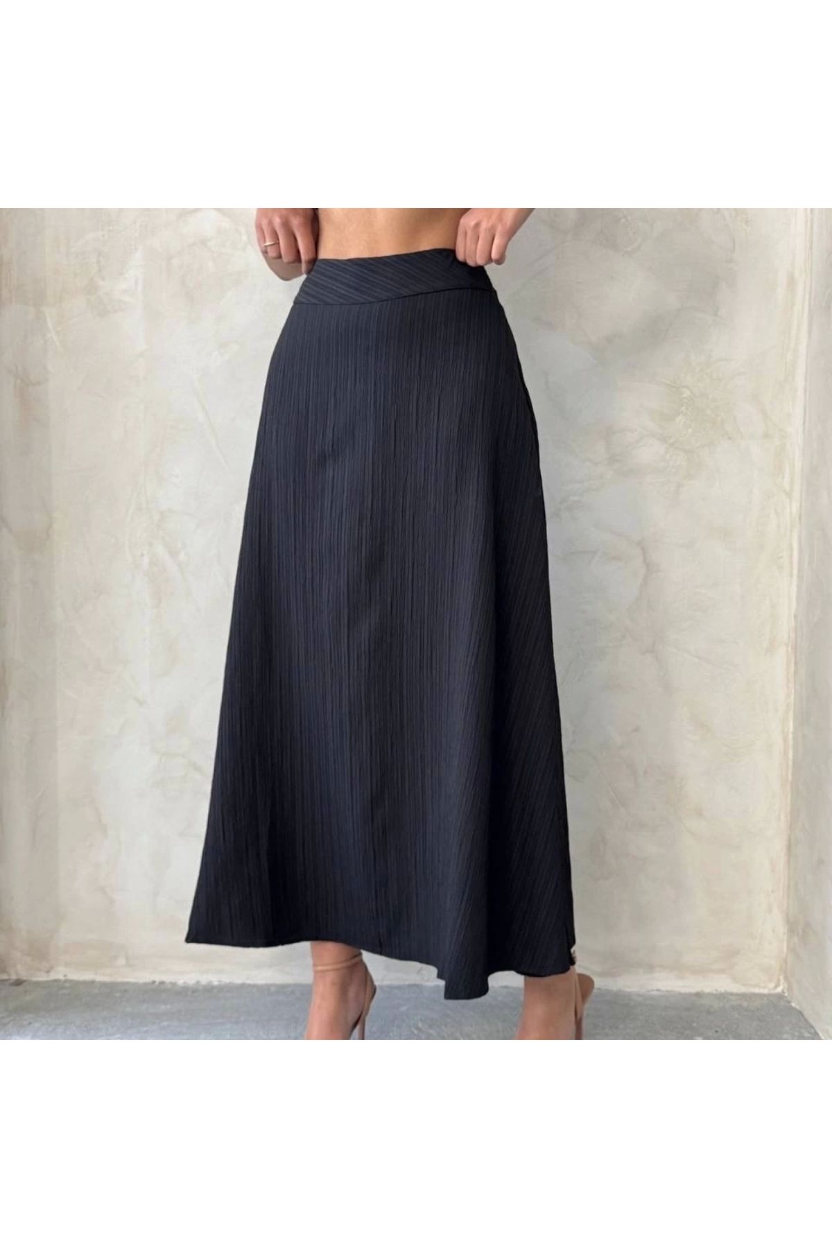 BYB MODA TASARIM Uzun astarlı etek s255043