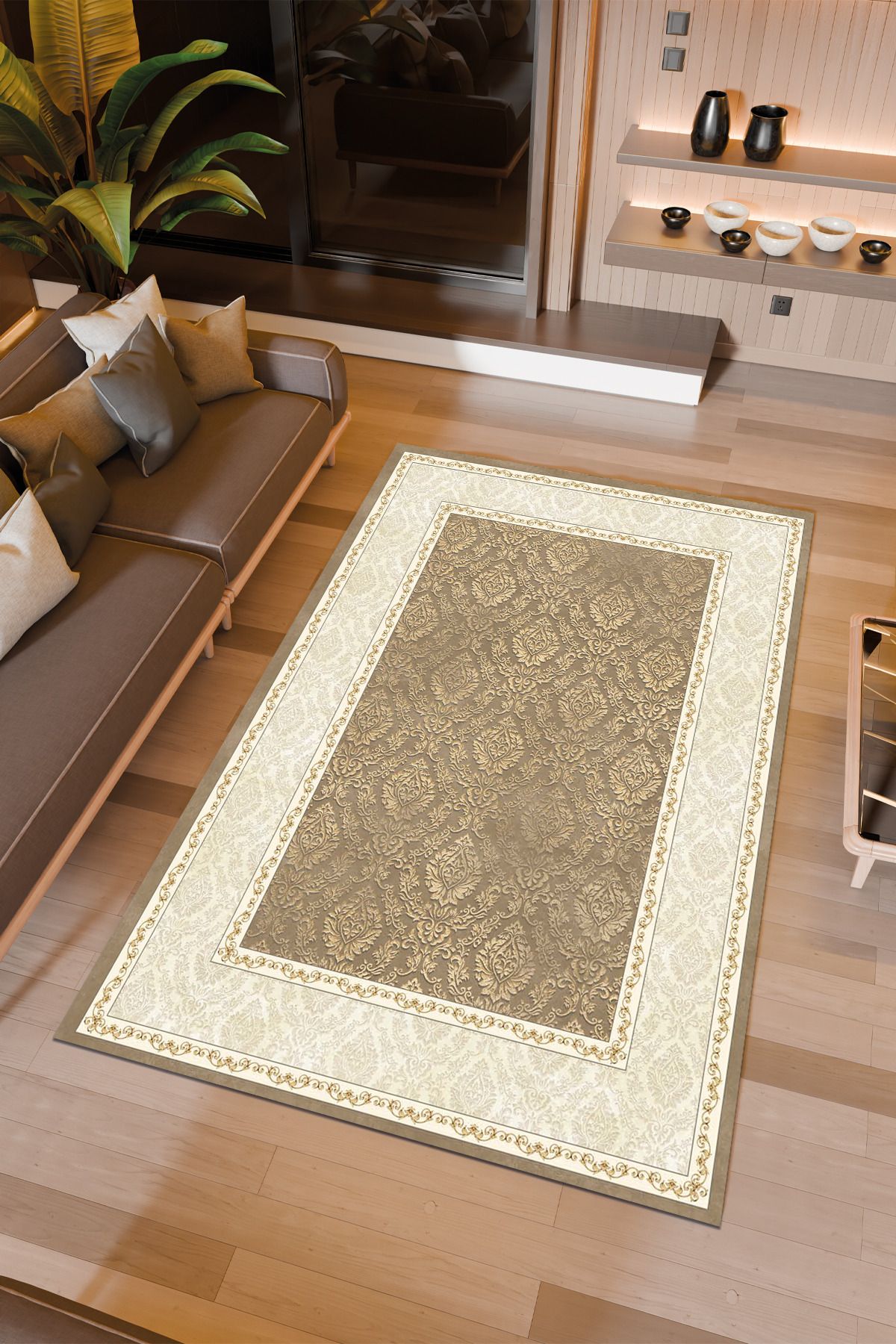 Halıcıoğlu home Dijital Baskı Makinede Yıkanabilir Kaymaz Taban Salon Halısı Yatak Odası Halısı & Yolluk Modelleri