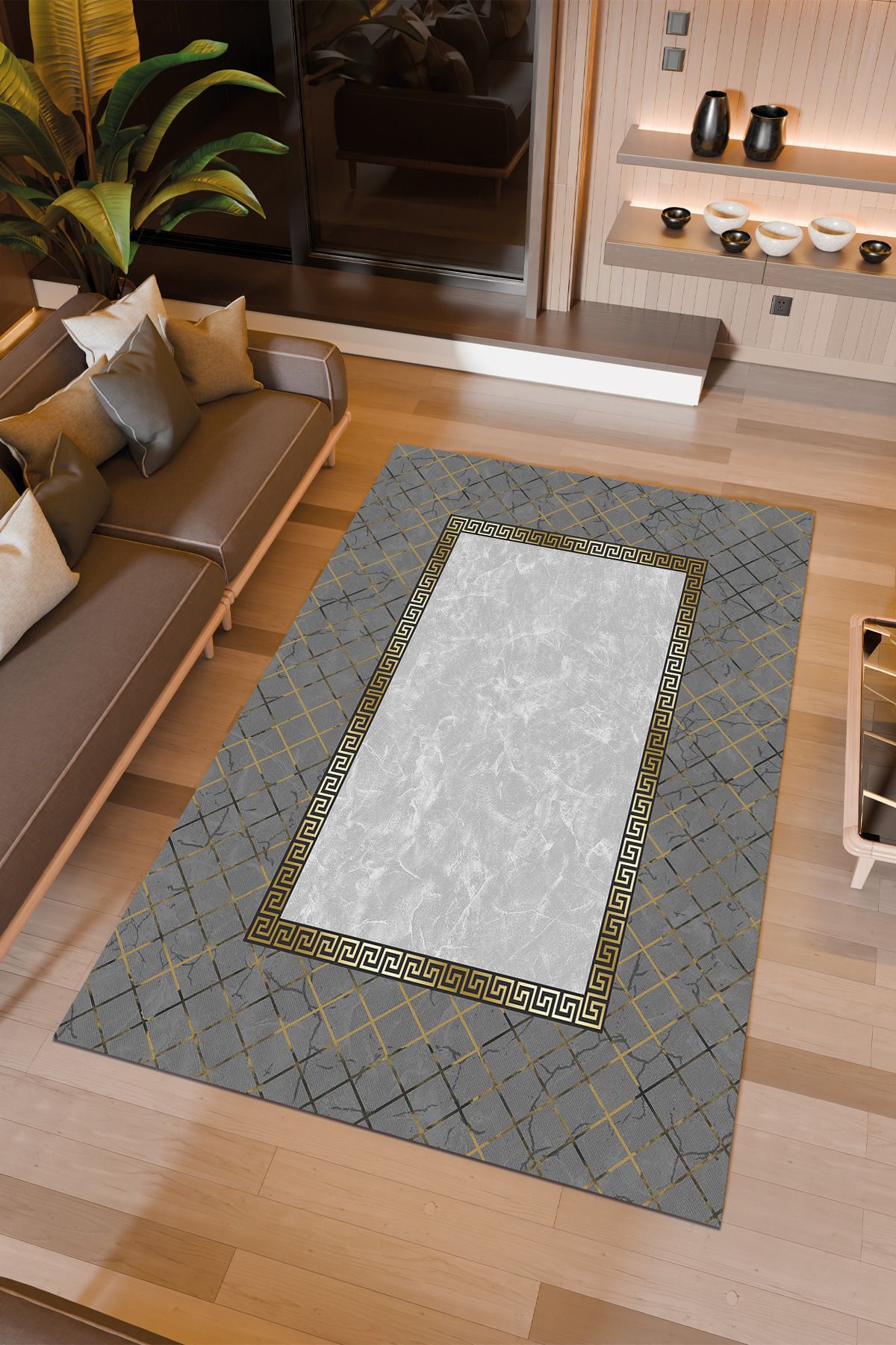 Halıcıoğlu home Dijital Baskı Makinede Yıkanabilir Kaymaz Taban Salon Halısı Yatak Odası Halısı & Yolluk Modelleri