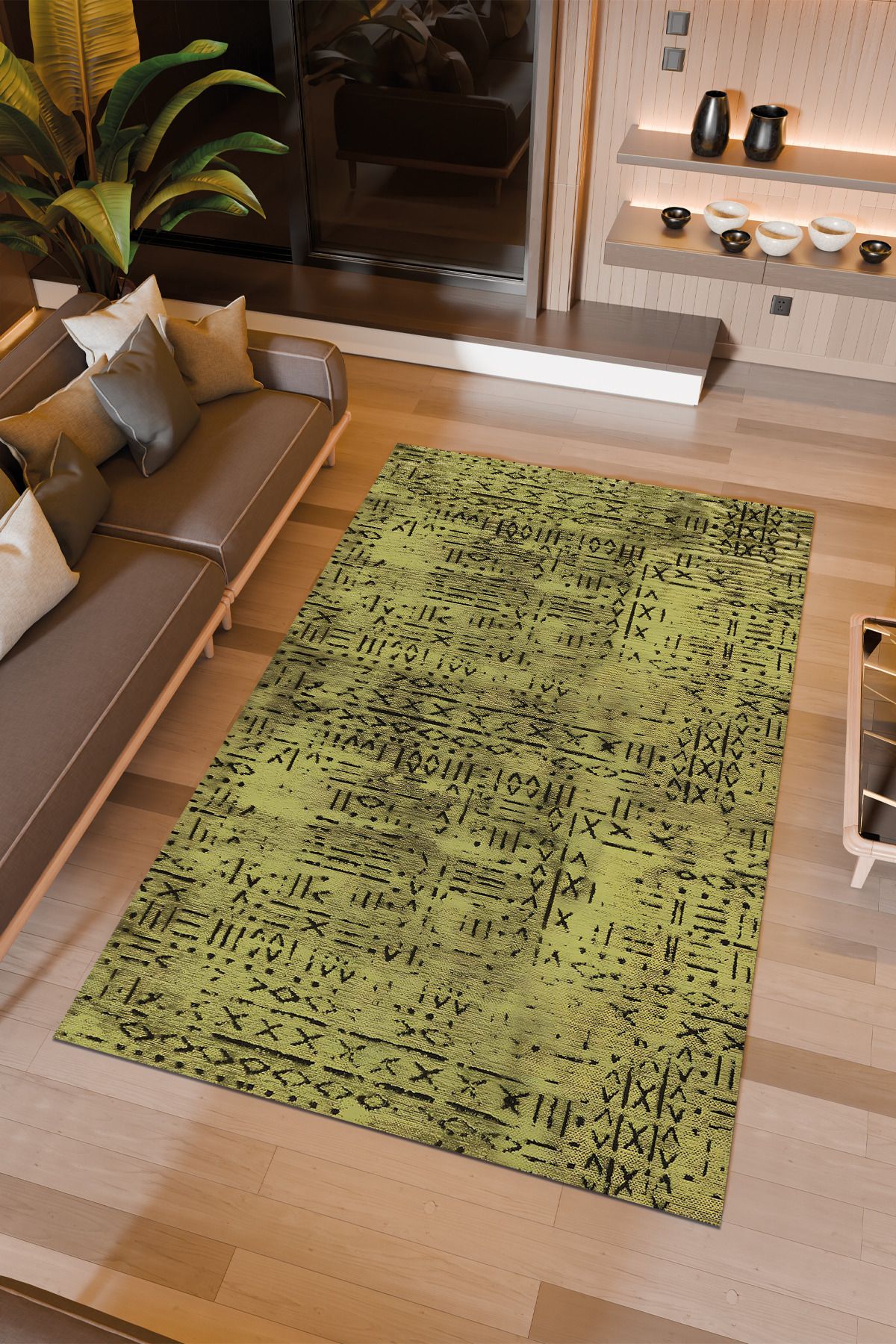 Halıcıoğlu home Dijital Baskı Makinede Yıkanabilir Kaymaz Taban Salon Halısı Yatak Odası Halısı & Yolluk Modelleri