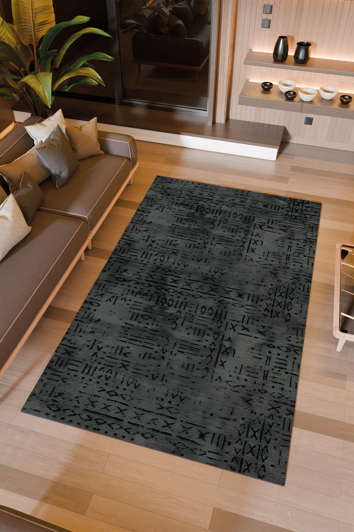 Halıcıoğlu home Dijital Baskı Makinede Yıkanabilir Kaymaz Taban Salon Halısı Yatak Odası Halısı & Yolluk Modelleri