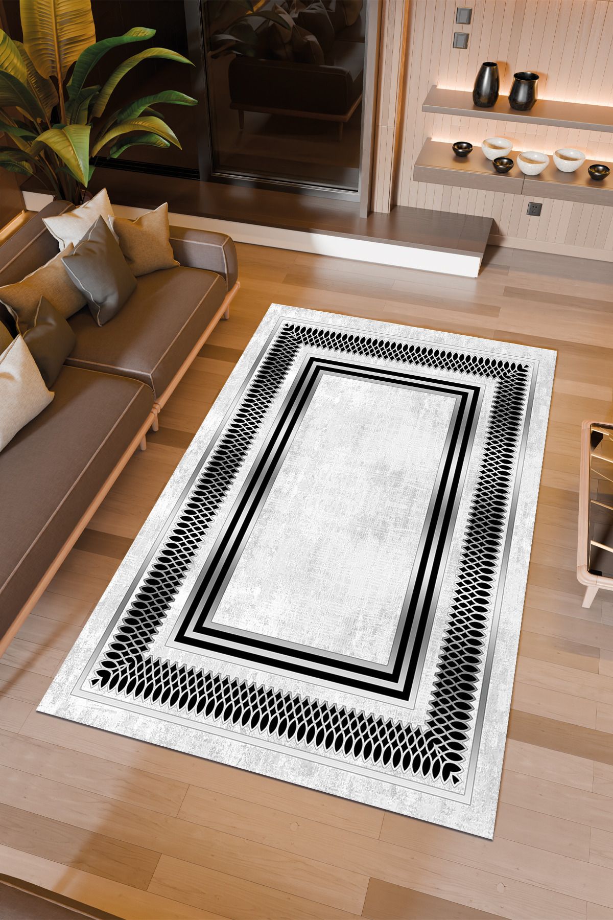 Halıcıoğlu home Dijital Baskı Makinede Yıkanabilir Kaymaz Taban Salon Halısı Yatak Odası Halısı & Yolluk Modelleri