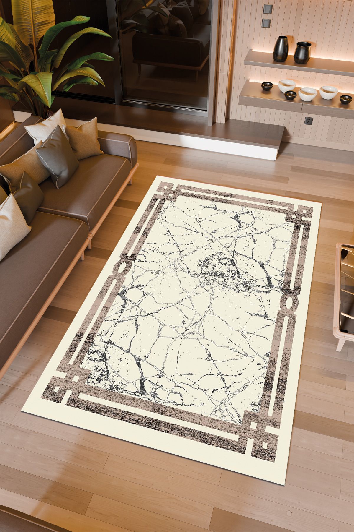 Halıcıoğlu home Dijital Baskı Makinede Yıkanabilir Kaymaz Taban Salon Halısı Yatak Odası Halısı & Yolluk Modelleri