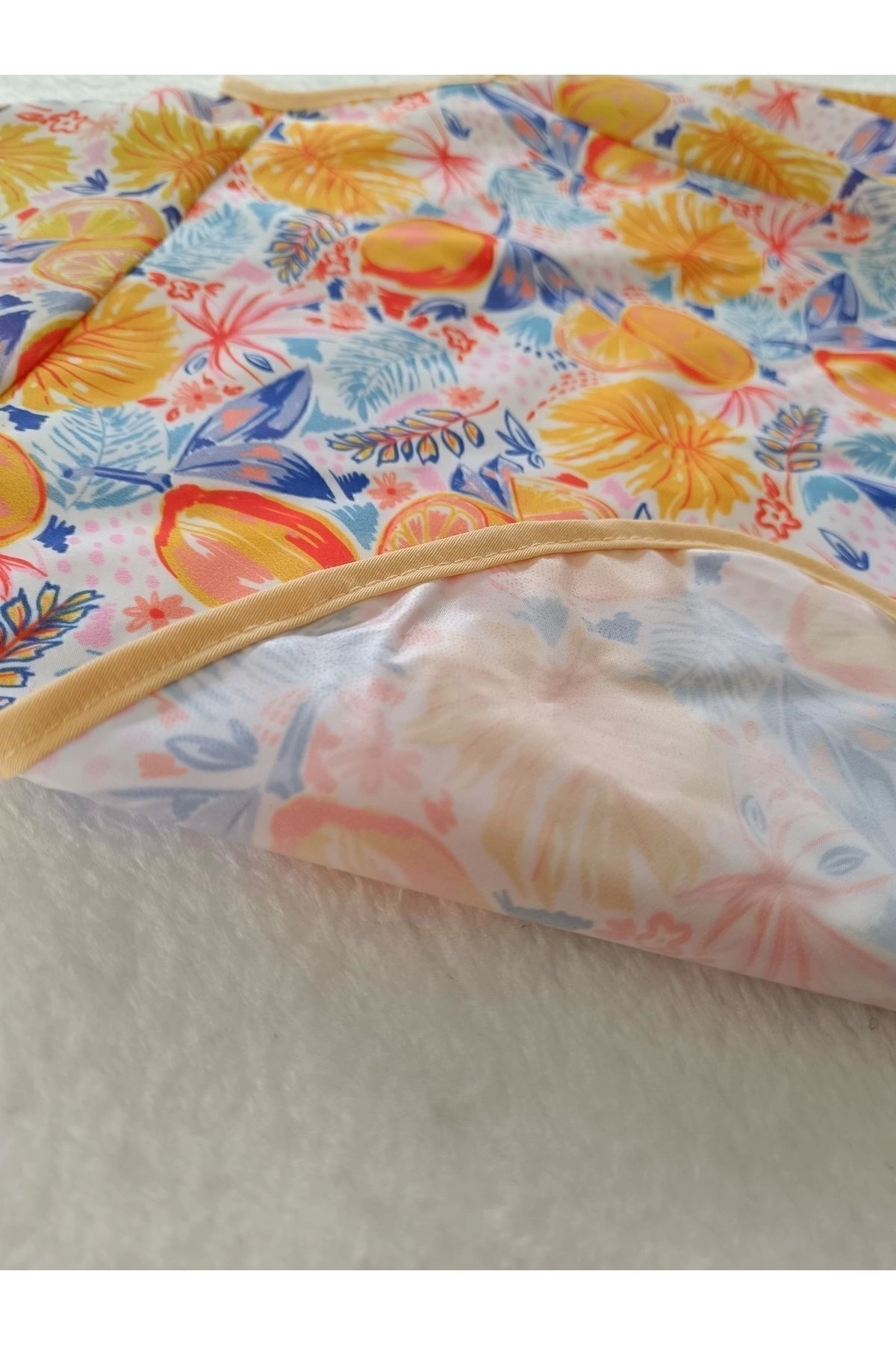 Bebechi Bebek Limon Su Geçirmez Uzun Kollu Mama Ve Etkinlik Önlüğü fotoğrafı 3 (önizleme)