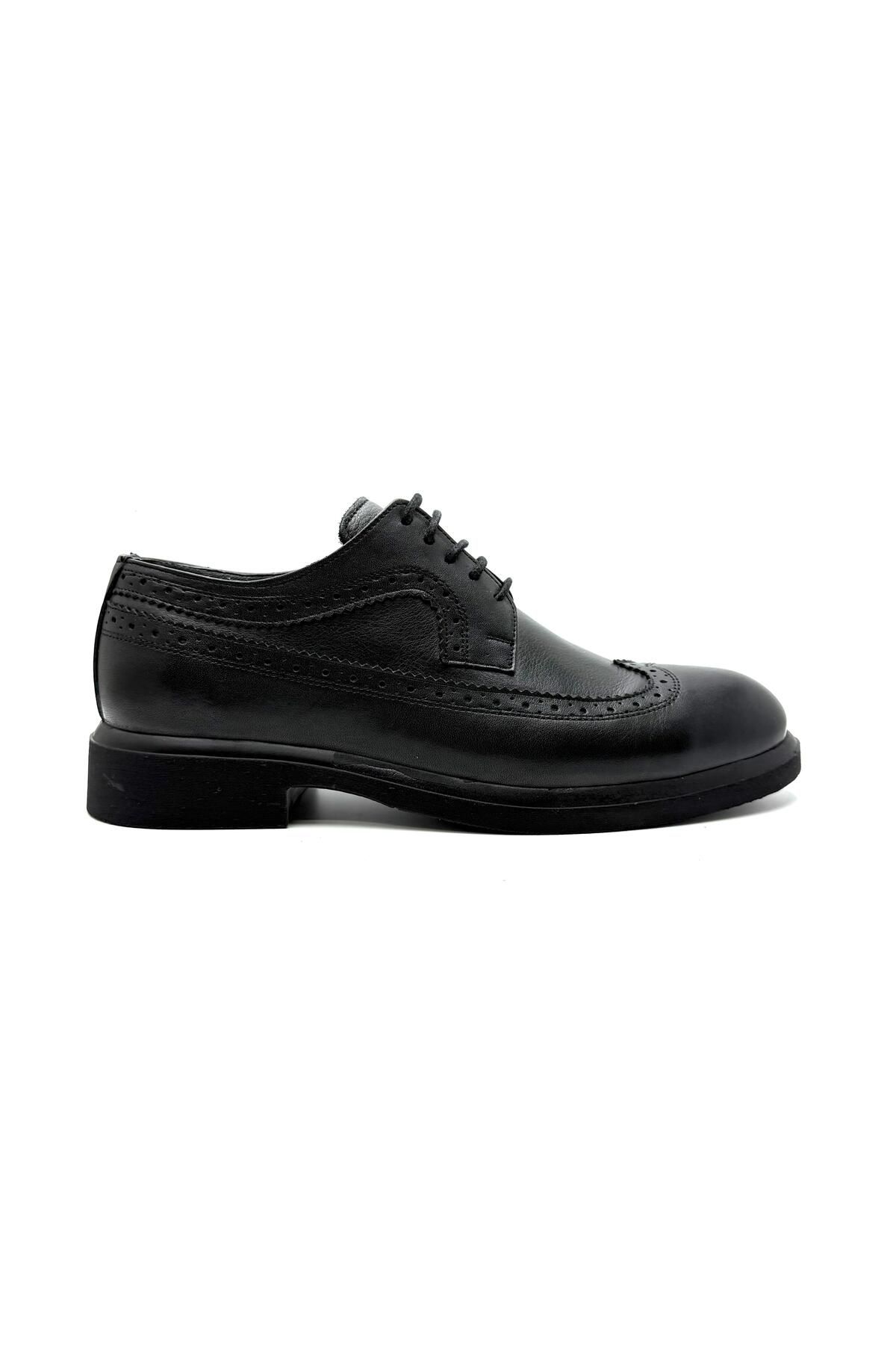 İYİSİNDEN SHOES Erkek Hakiki Deri Klasik Ayakkabı – M Modeli Bağcıklı