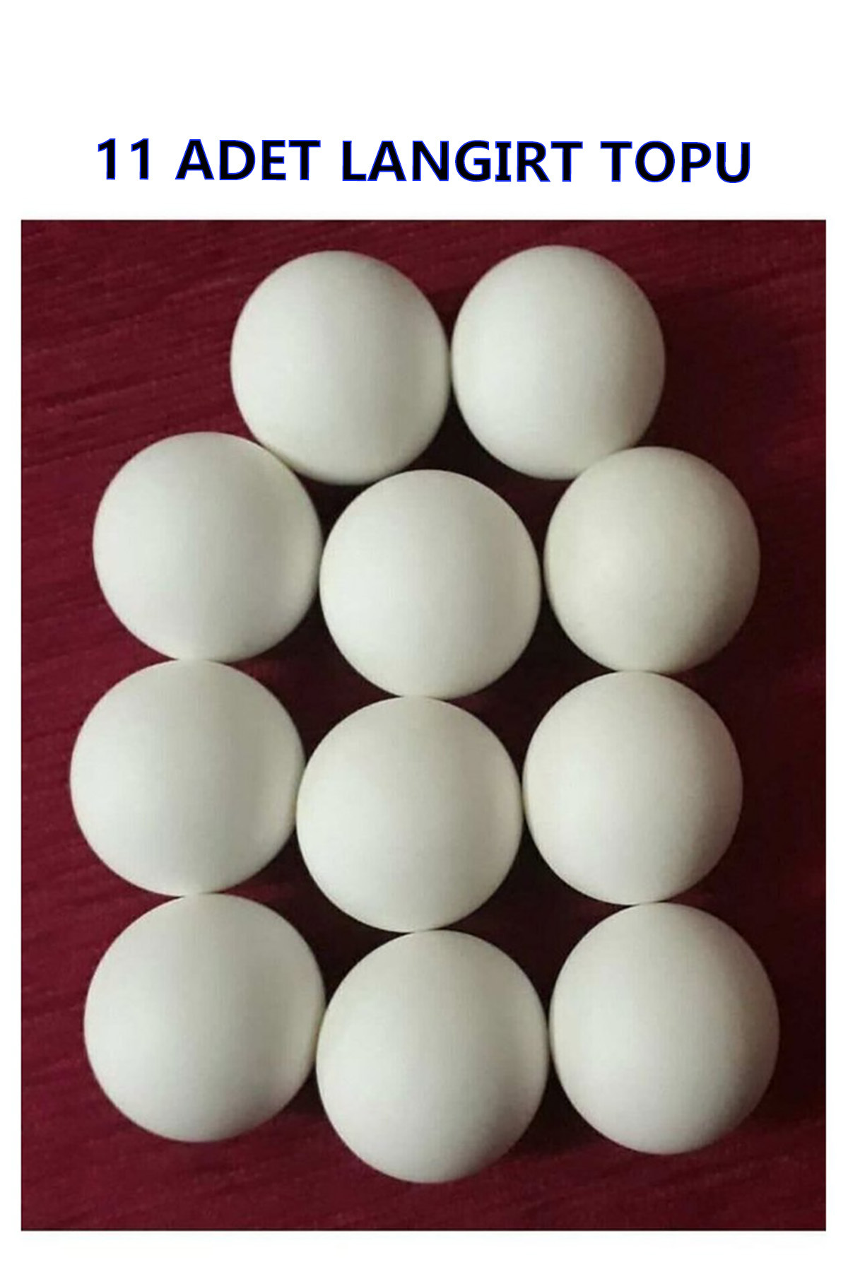 Parti dolabı Profesyonel Langırt Topu 11 Adet, Langırt Masası Oyun Futbol Topları